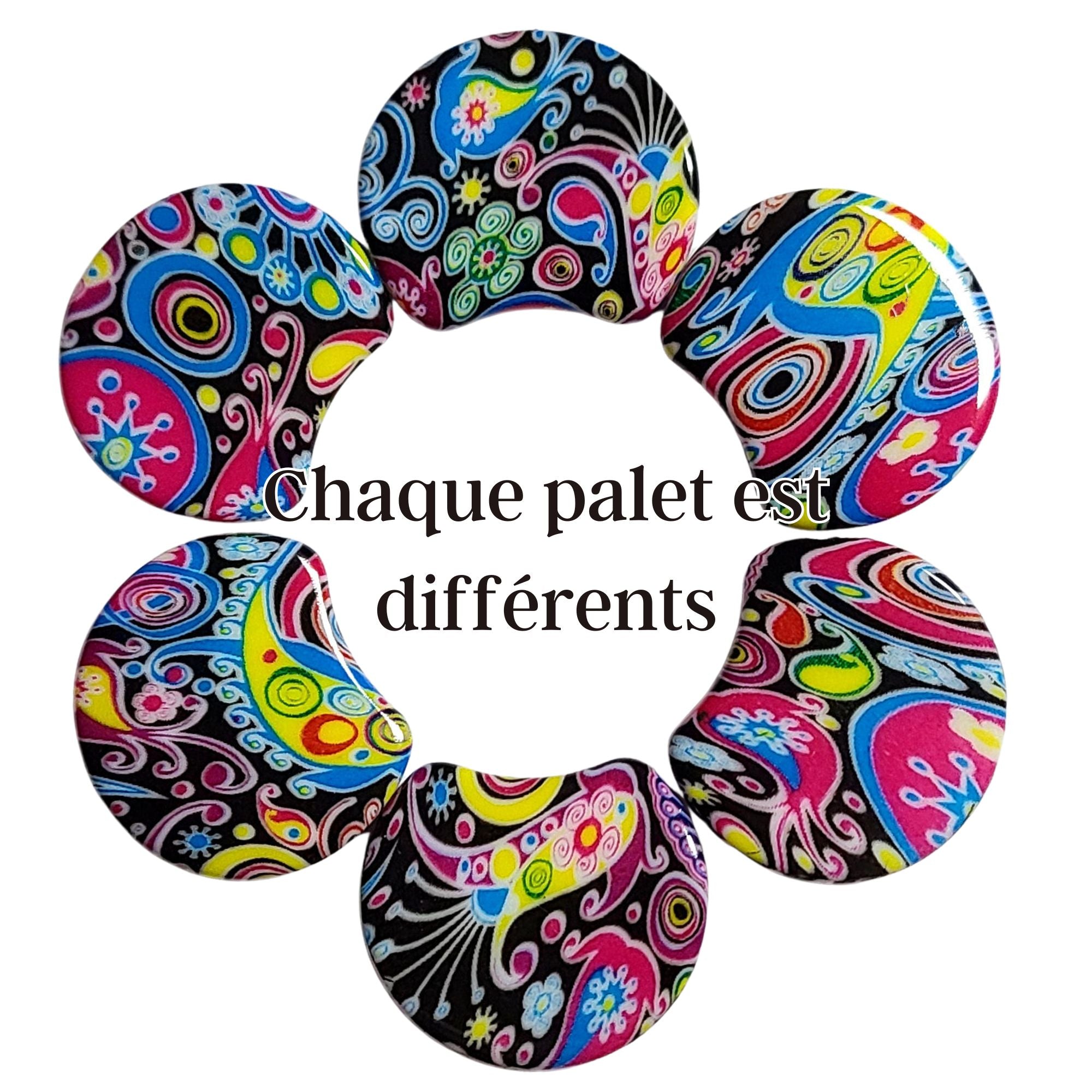 ARTSHOP Moon 1027 palet lune fleurs 37 mm x1