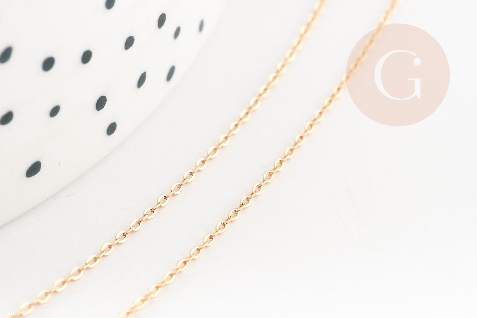 Gingerlily Perles chaîne fine gold-filled 14K 45cm x1