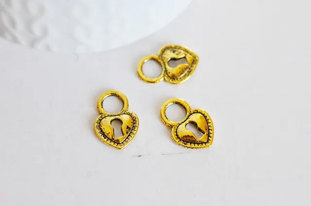 Gingerlily G949 pendentif coeur doré 17mm x5