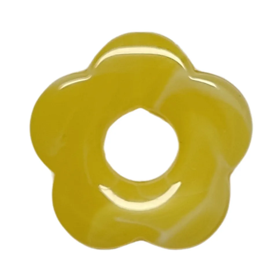 ARTSHOP Flower Power pendentif fleur n°11 banane 27mm x1