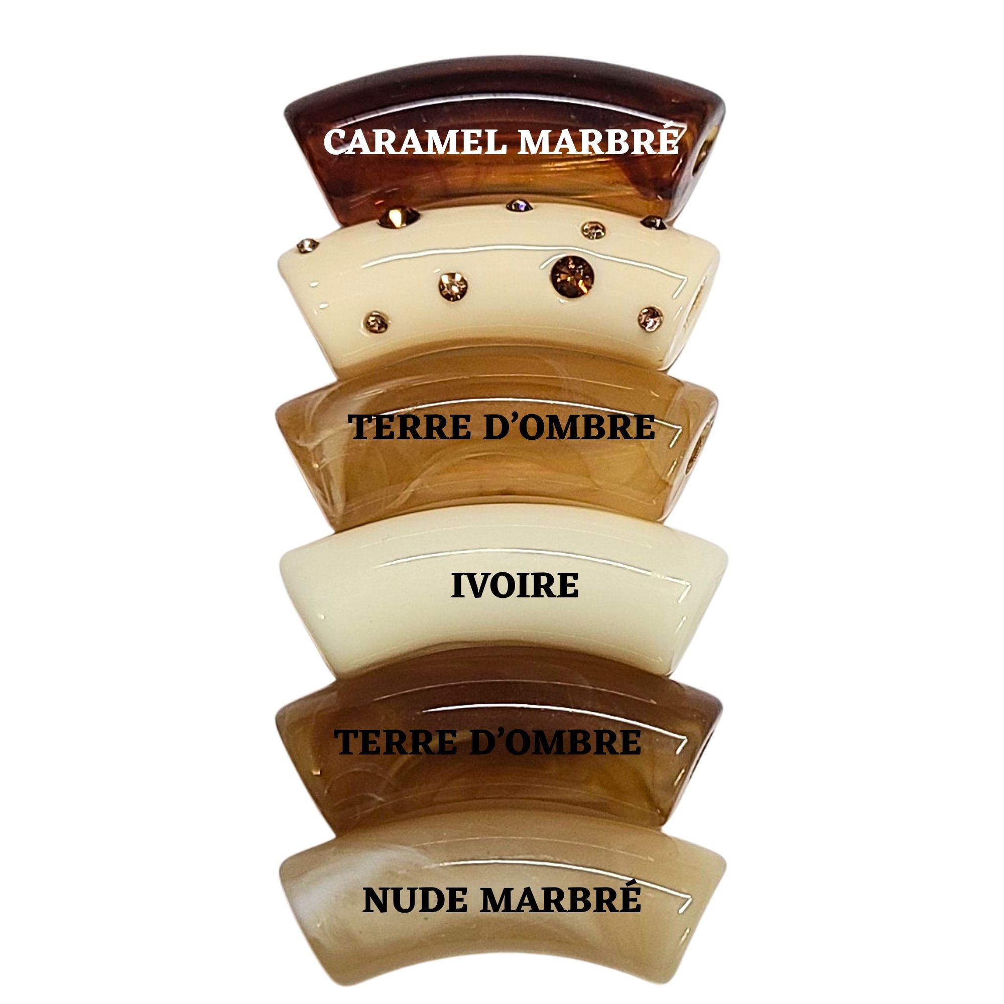 ARTSHOP Camaieux 228 tubes incurvés marron x6