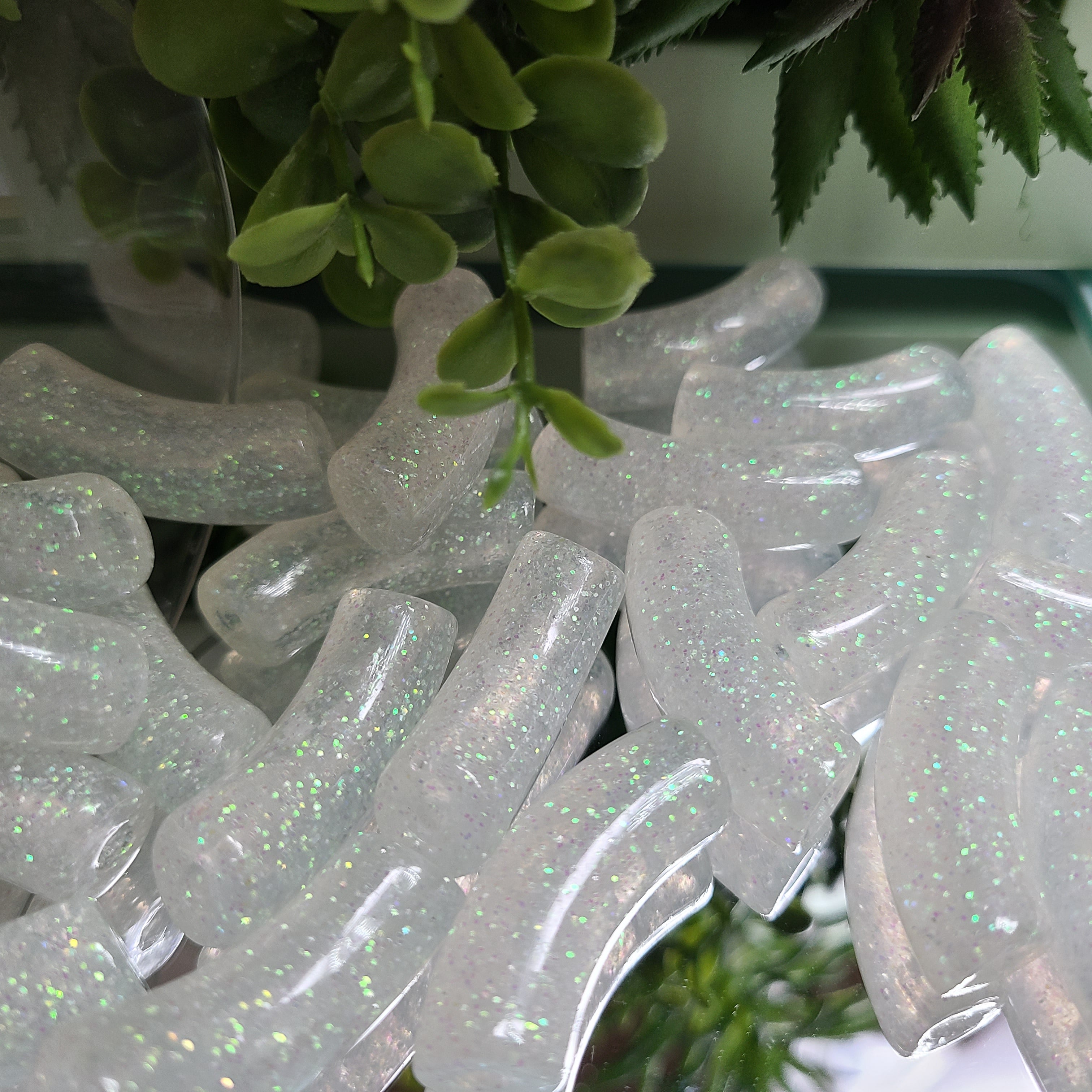 ARTSHOP Tubes Glitters 312 perles tubes coco 12mm x6