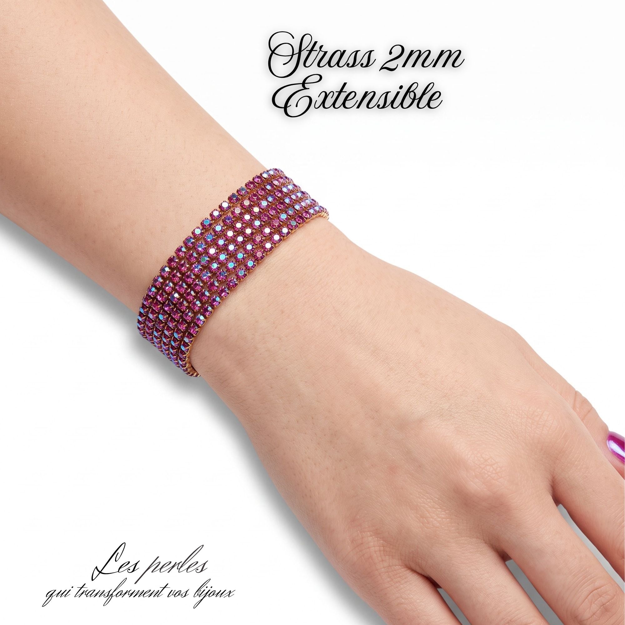 ARTSHOP Bracelets Strass n°27 bracelet élastique x1