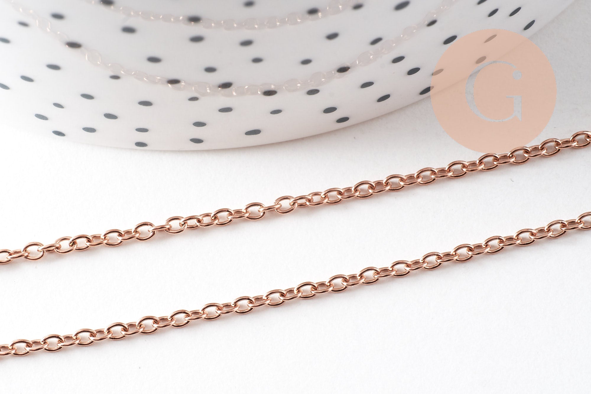 Gingerlily G10612 chaîne collier or rose 45cm 1,9mm x1