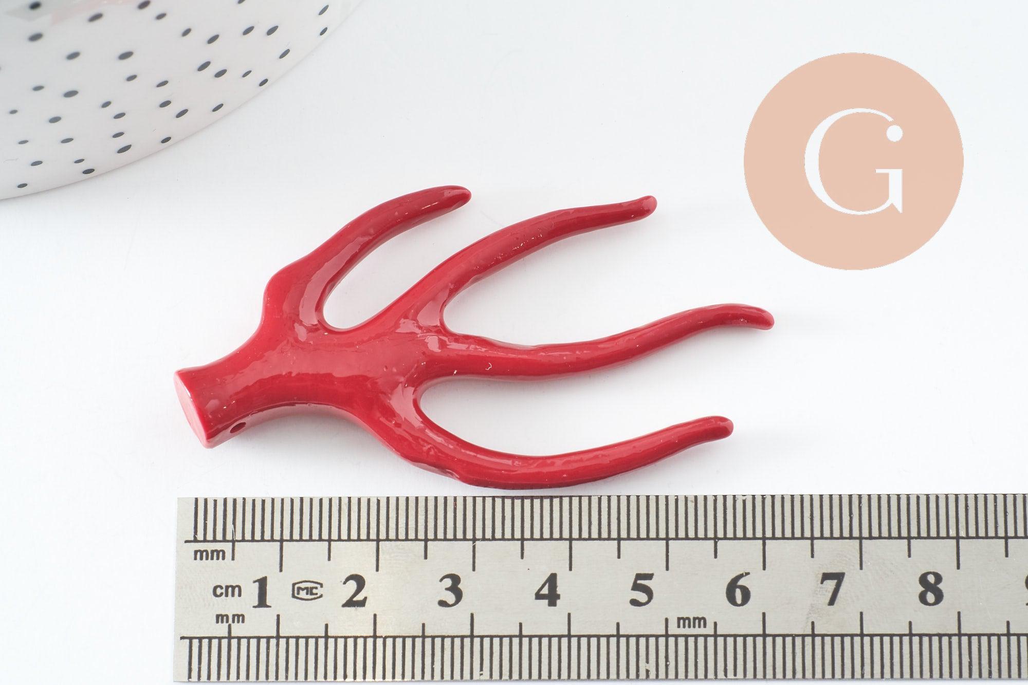 Gingerlily Pendentifs Branche Corail G9750 pendentif rouge 60mm x1
