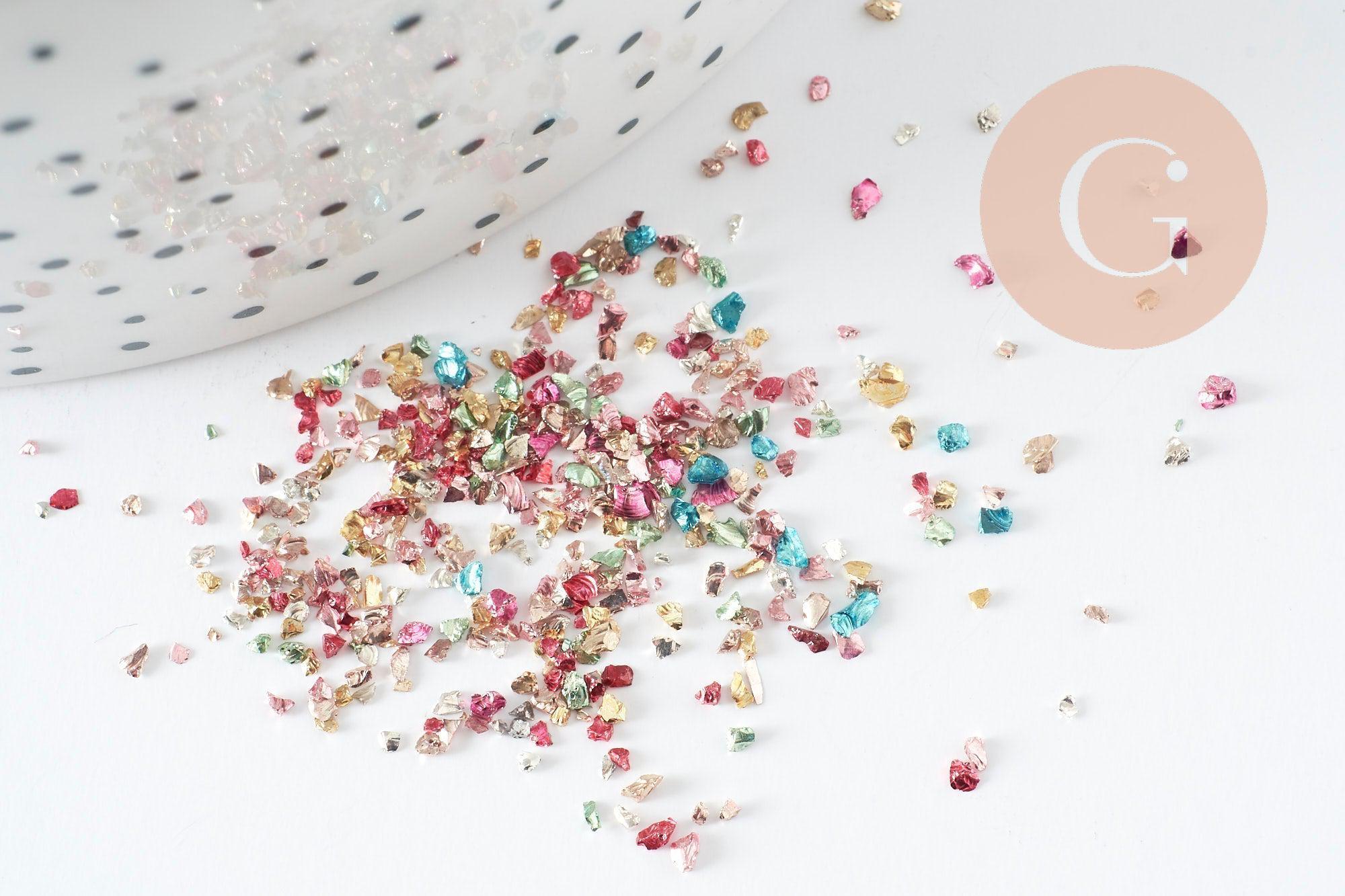 Gingerlily Sable verre multicolore 1-3mm 10g G9426