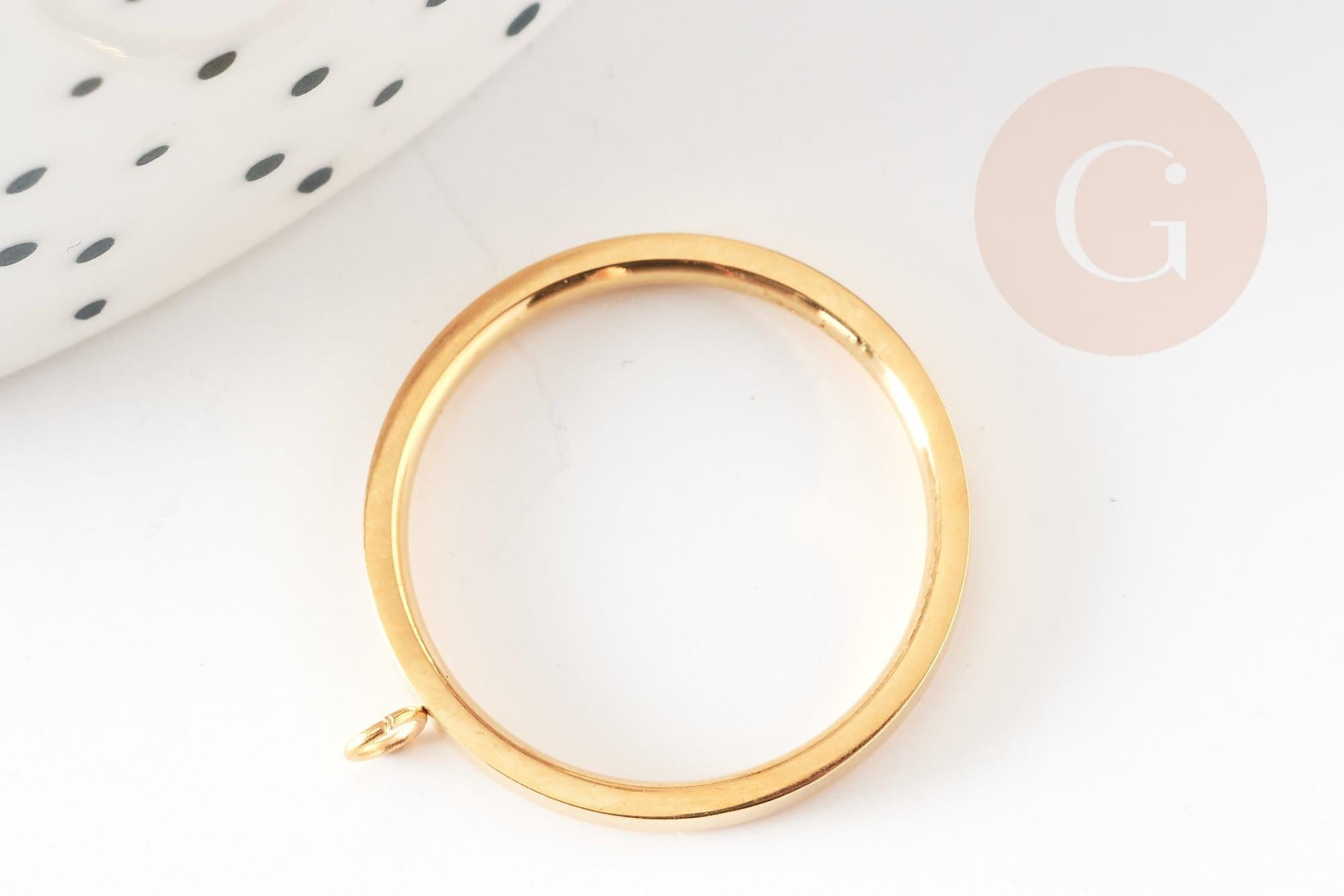 Gingerlily Apprêts DIY G8444 support bague doré acier 17,3mm