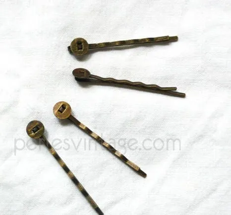 Gingerlily G2048 supports barrette bronze plateau 5cm x5