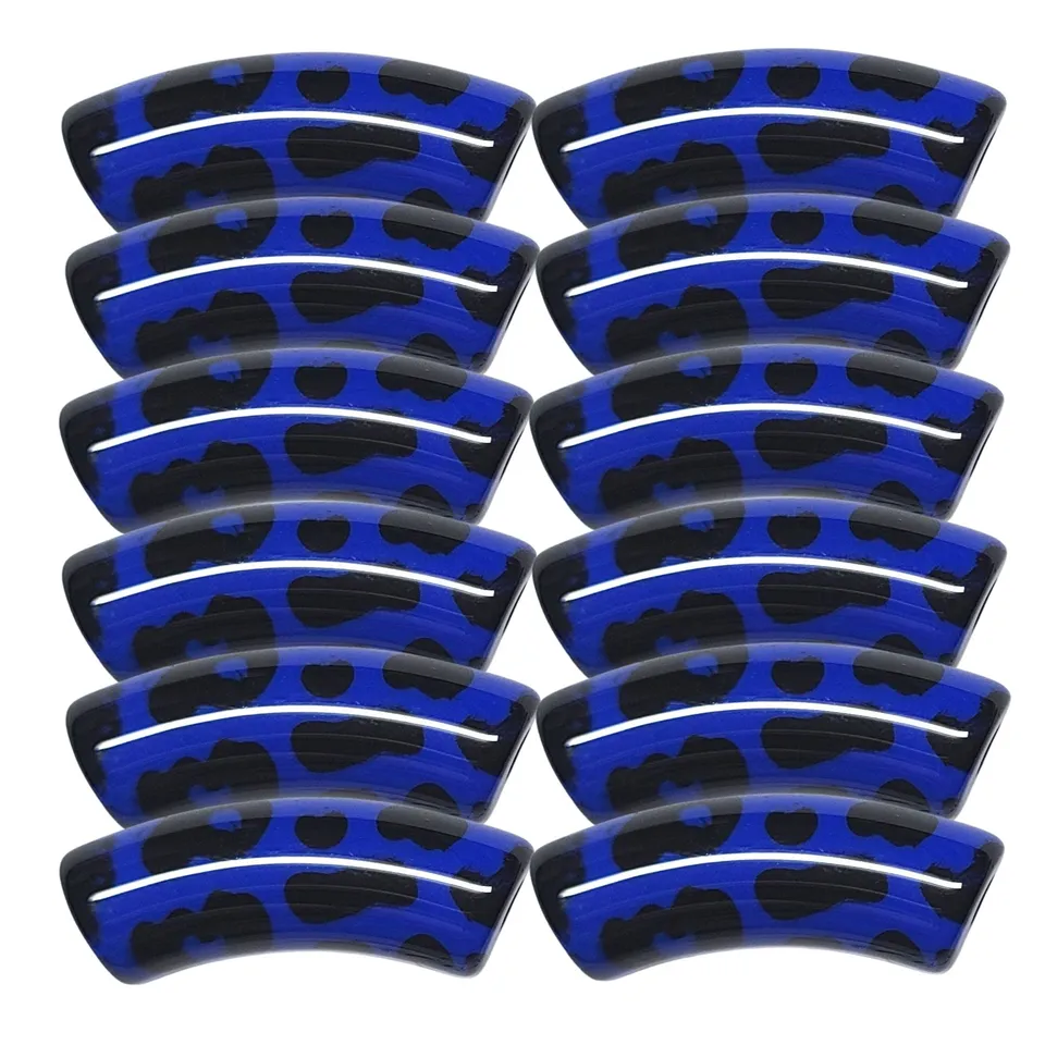 ARTSHOP Tubes 361 Léopard bleu tube incurvé 12mm x1