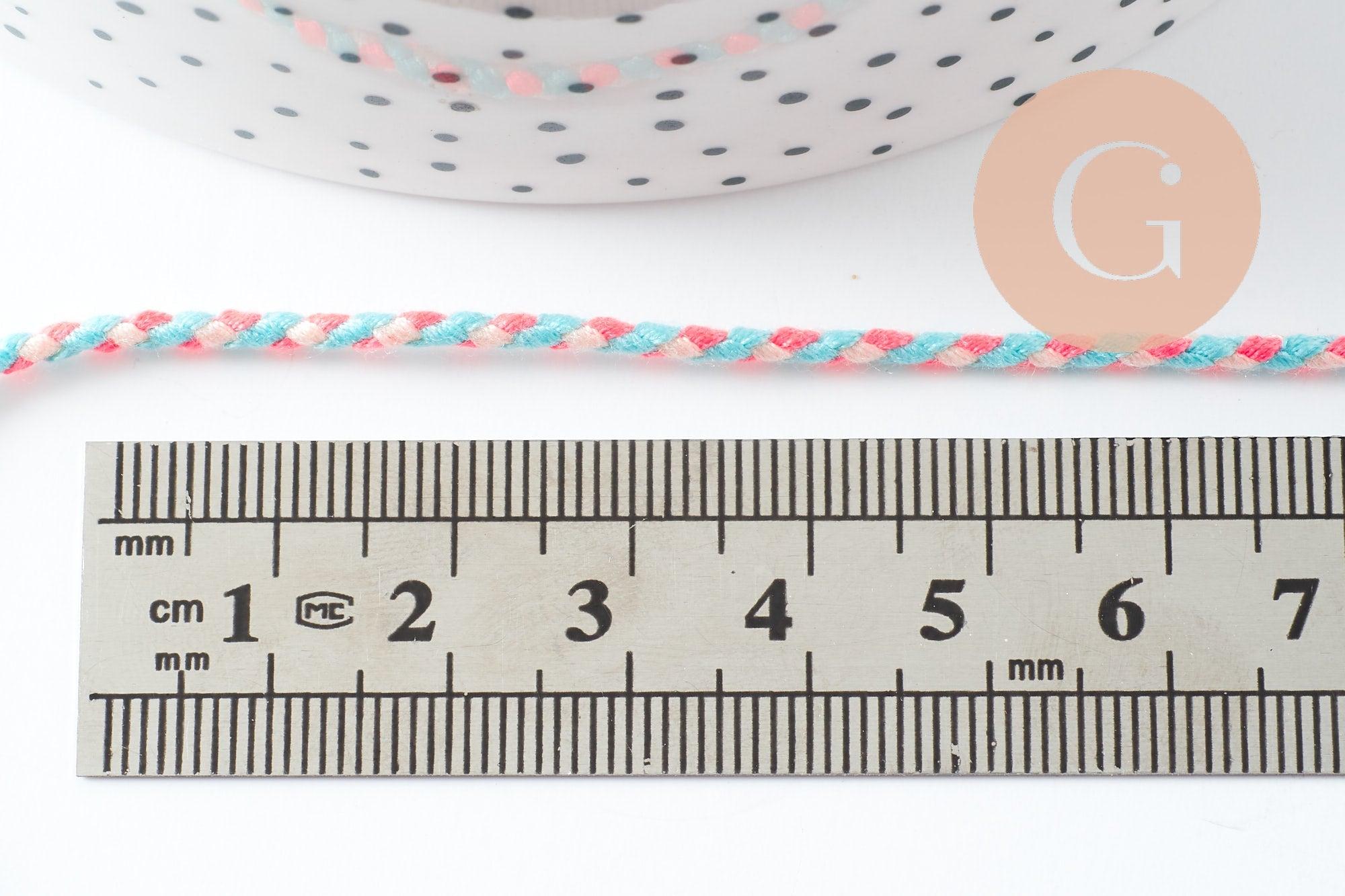 Gingerlily Cordons G9883 cordon tressé 2 mm 1 m