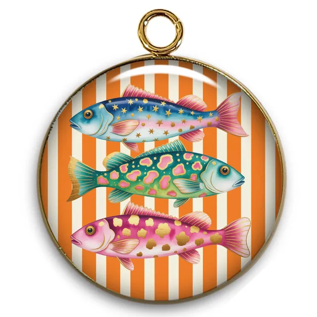 ARTSHOP Pendentifs Intemporel breloque poissons 31 mm x1