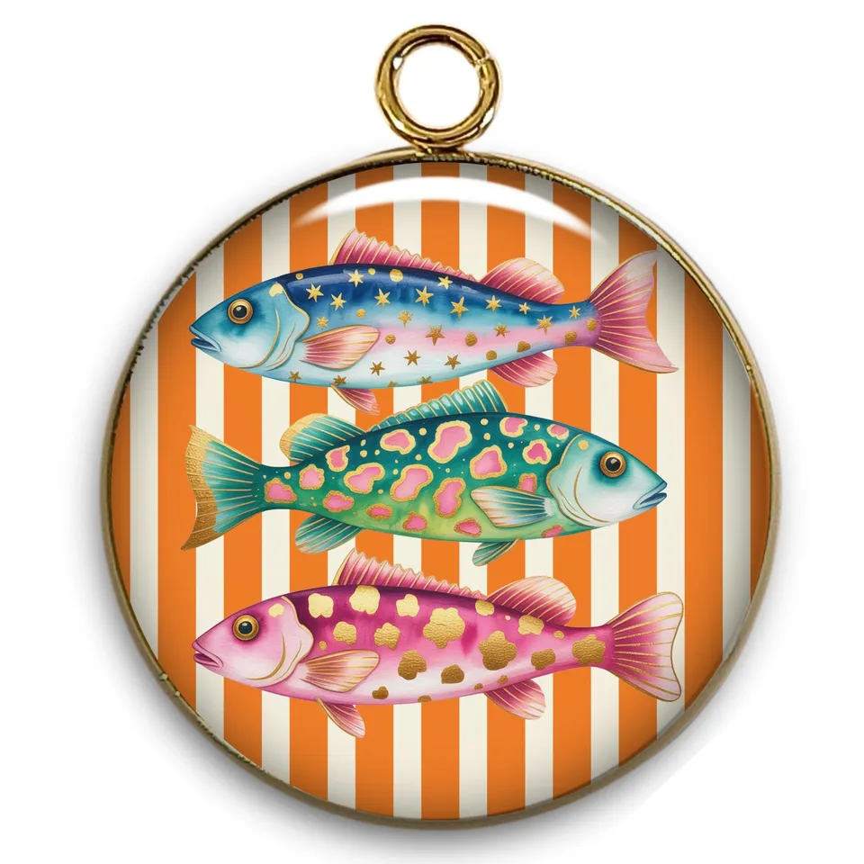 ARTSHOP Pendentifs Intemporel breloque poissons 31 mm x1
