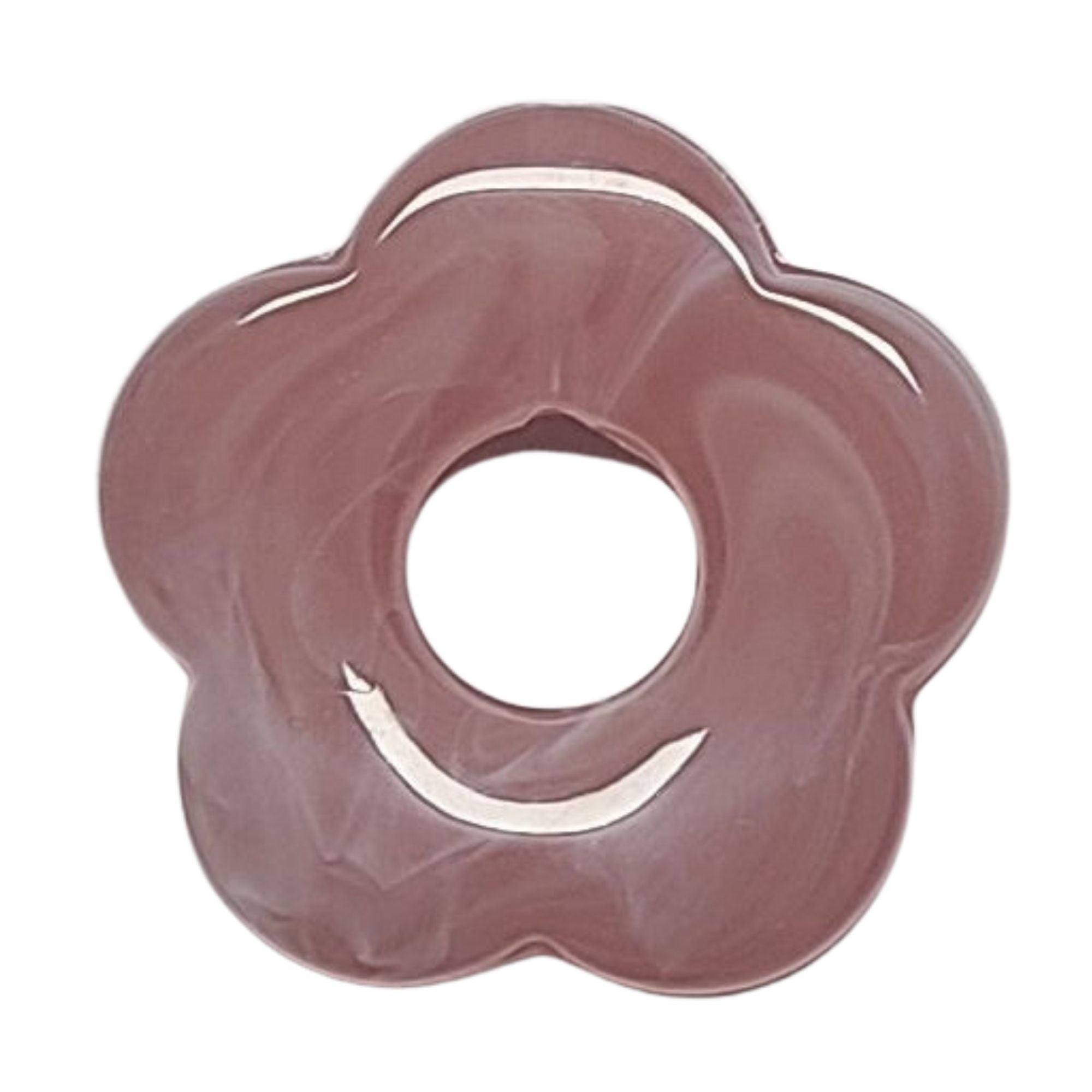 ARTSHOP Flower Power 16 Fleur Capucine Agate rose 27 mm