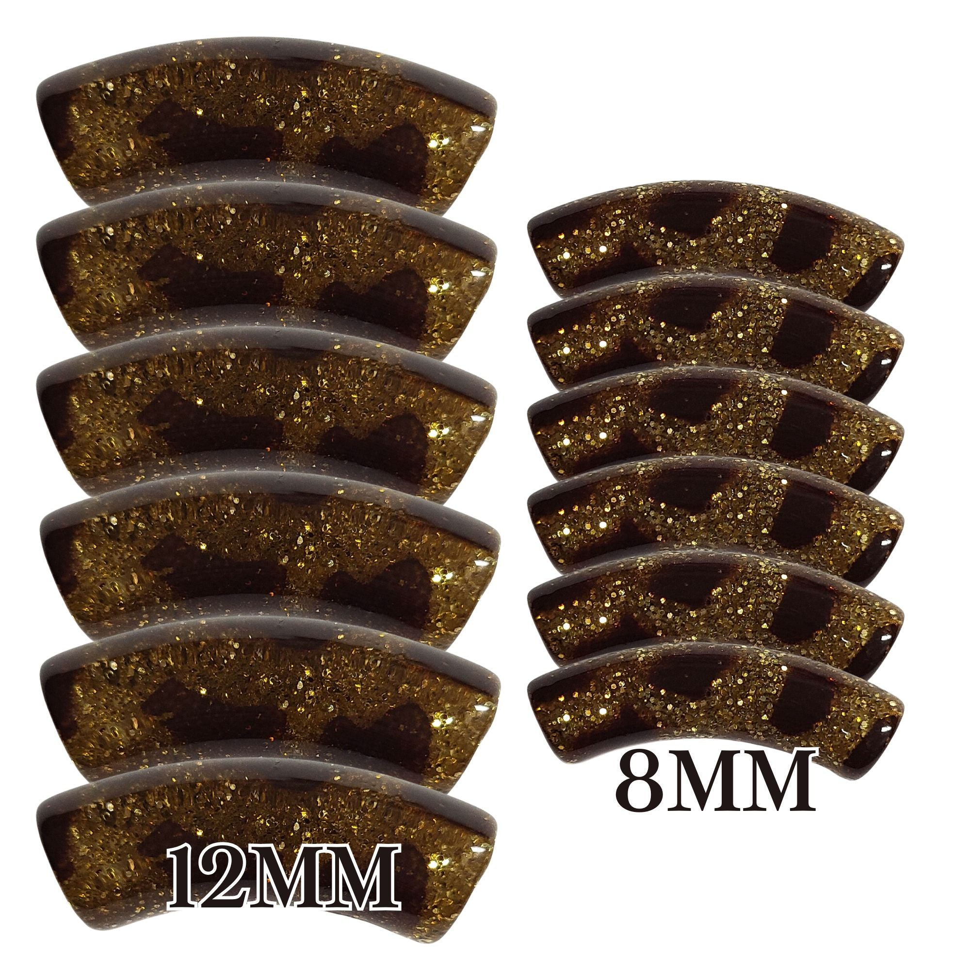 ARTSHOP Tubes 8MM 345 tube Glipard doré pailleté x1