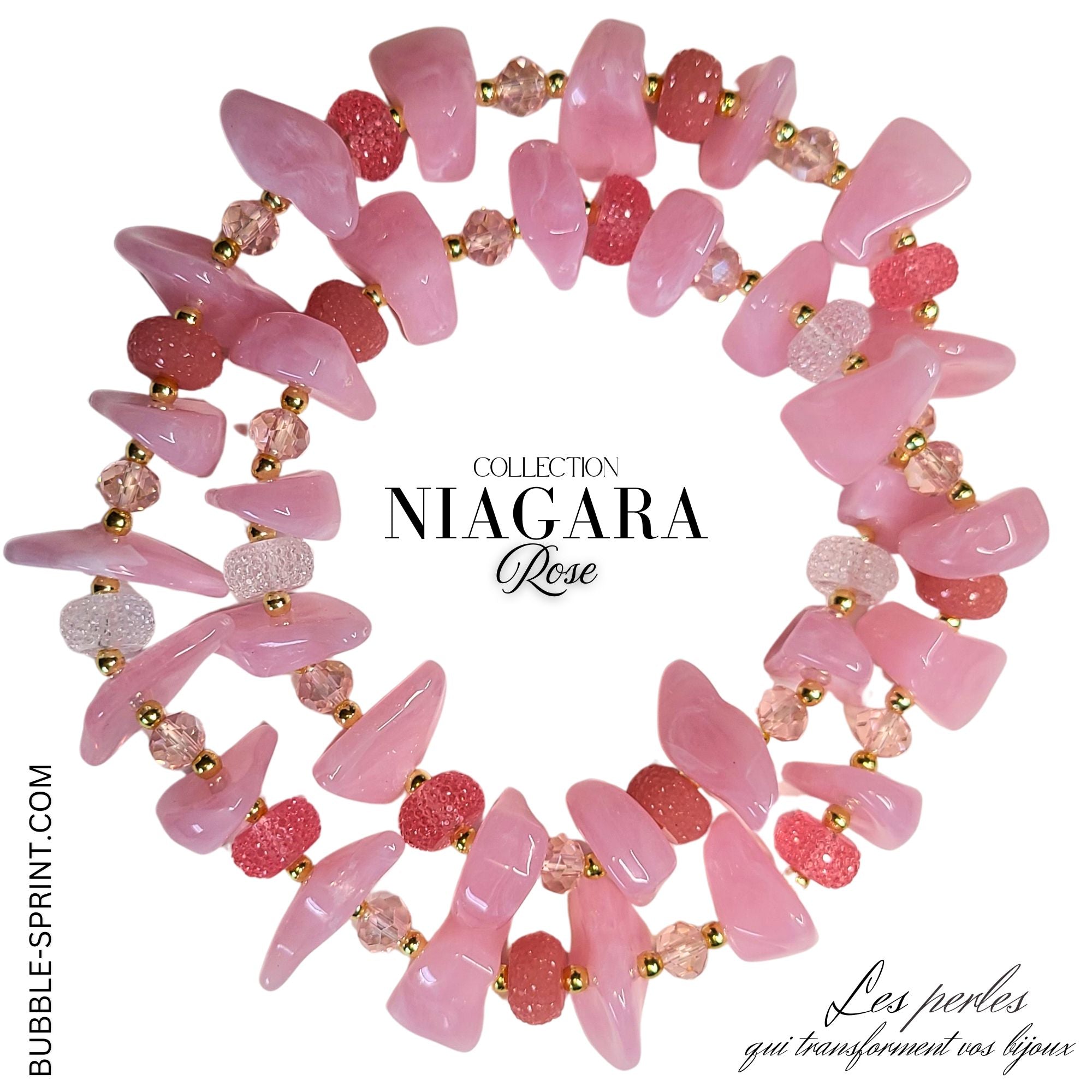 ARTSHOP Niagara collier rose kit 52cm à faire