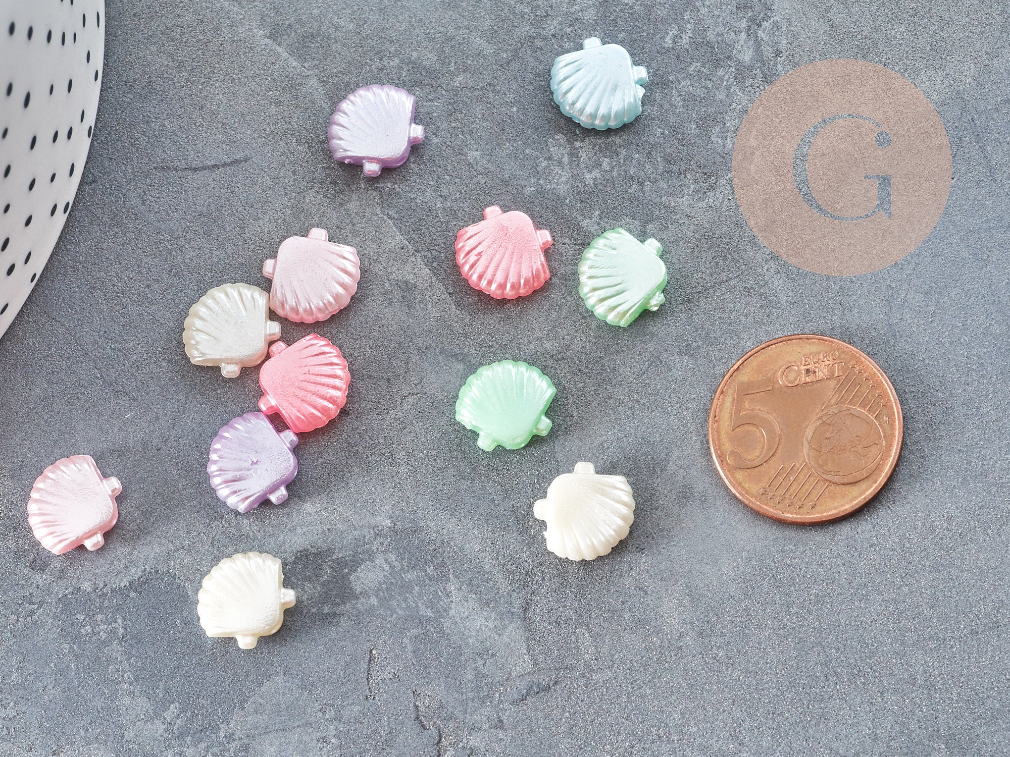 Gingerlily G9029 perles coquillage acrylique 11,5mm x20