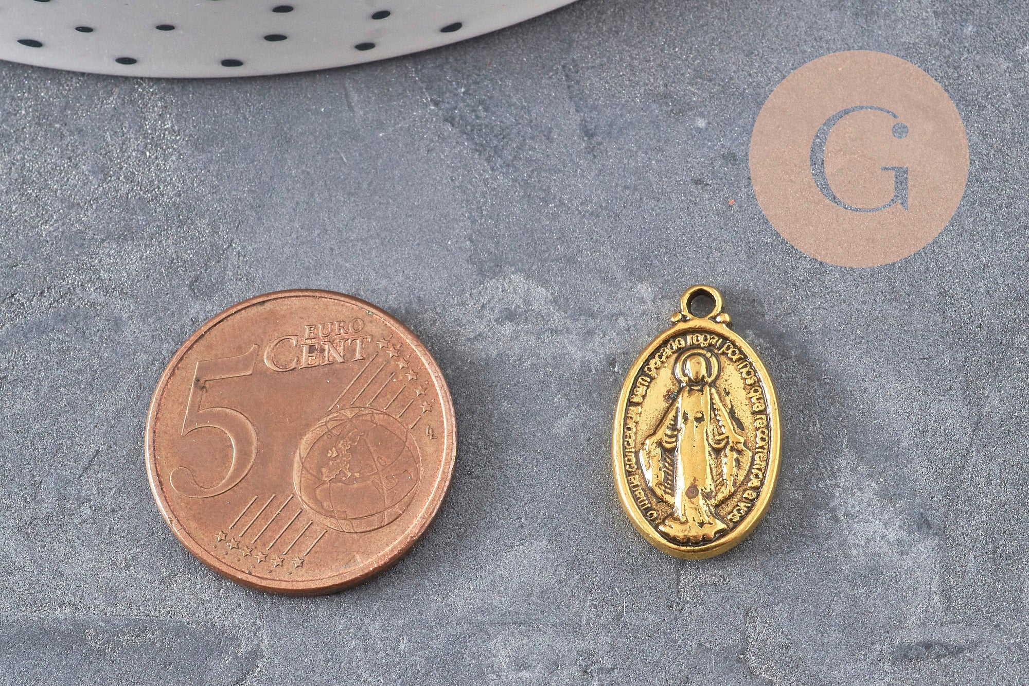 Gingerlily Pendentifs bijoux DIY G11108 médaille Vierge 19,5mm