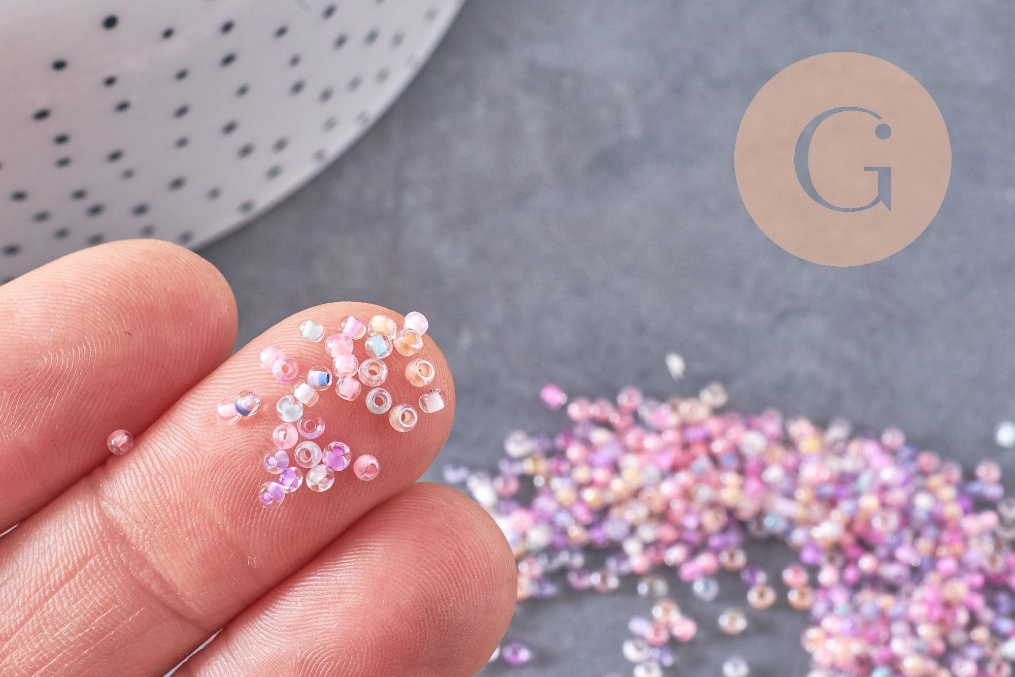 Gingerlily Perles rocaille G10398 pastel 2mm verre x10gr