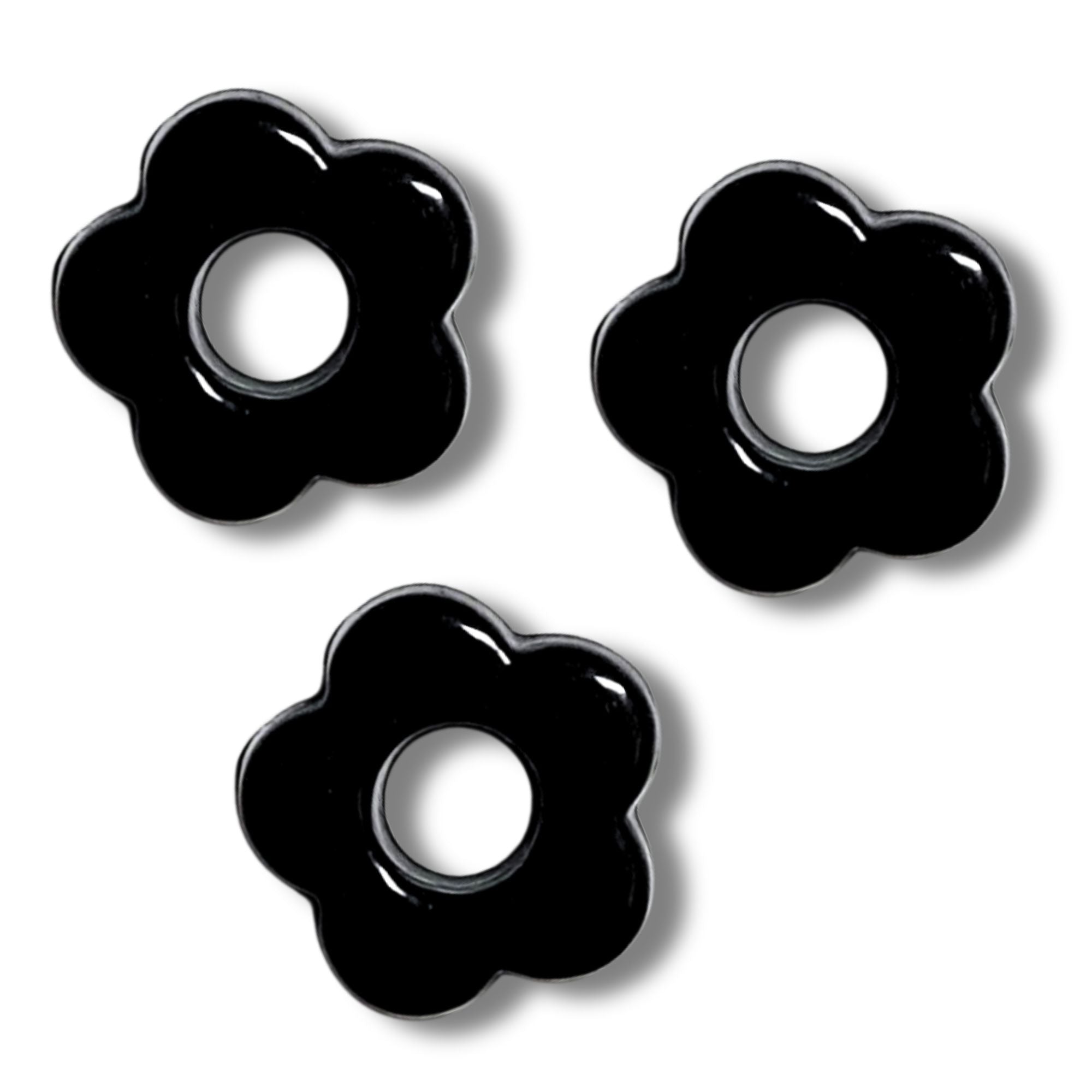 ARTSHOP Flower Power 33 Fleur Baby cabochon 20 mm noir
