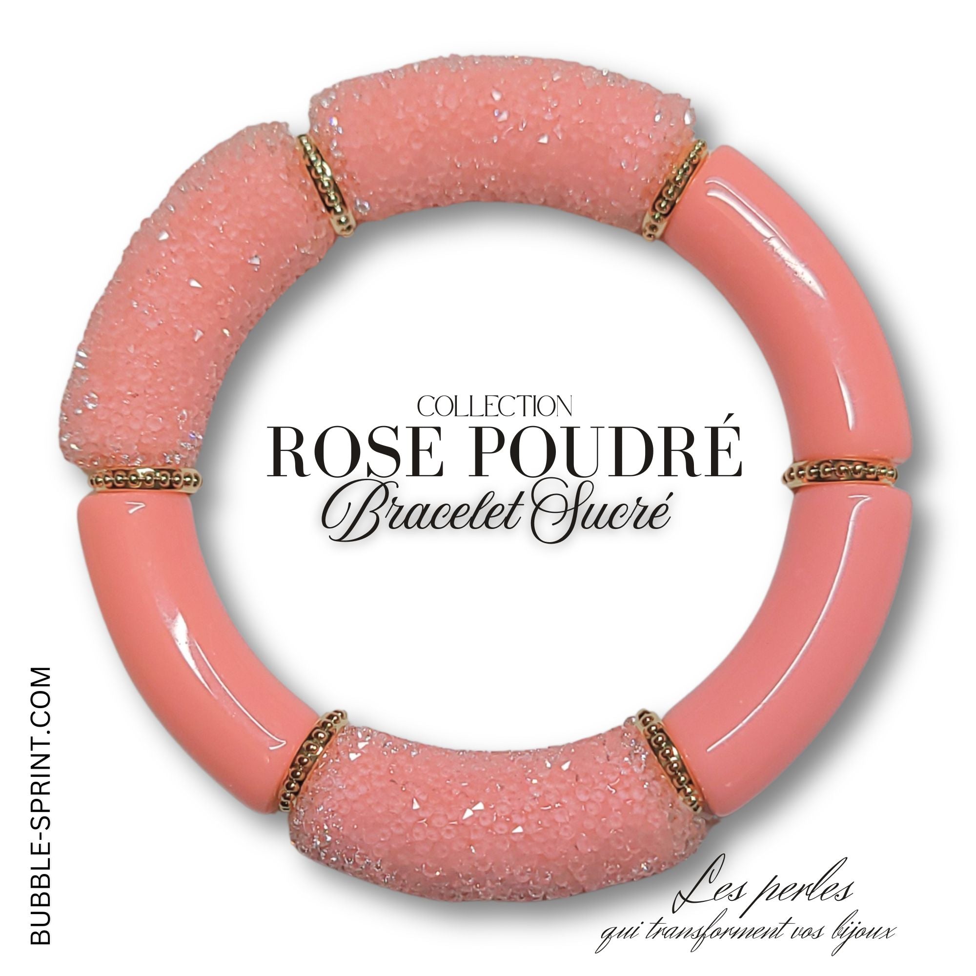 ARTSHOP Prêts-à-porter Sucré bracelet rose poudré kit