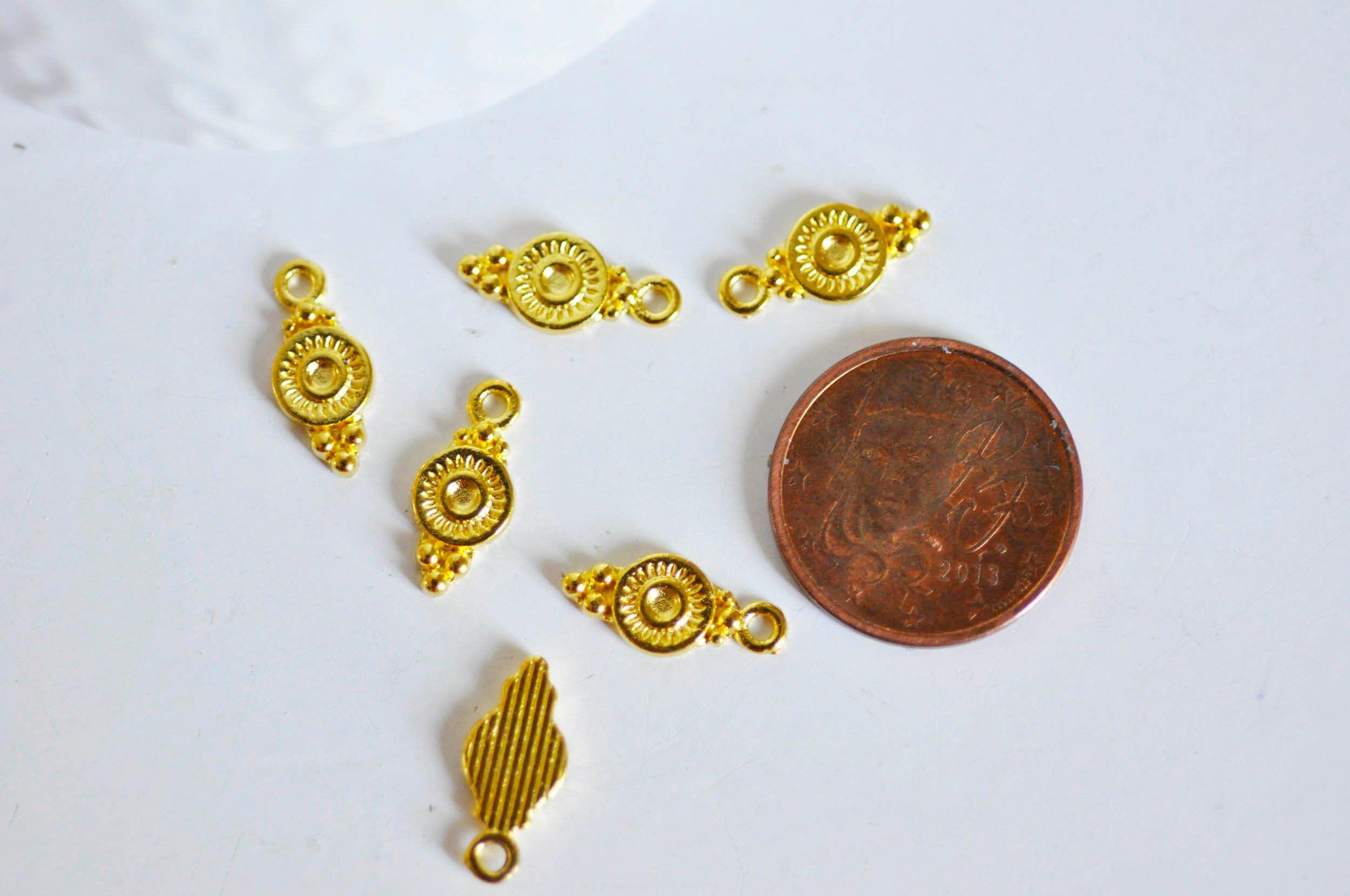 Gingerlily Connecteurs ronds laiton doré 16mm x10 G642