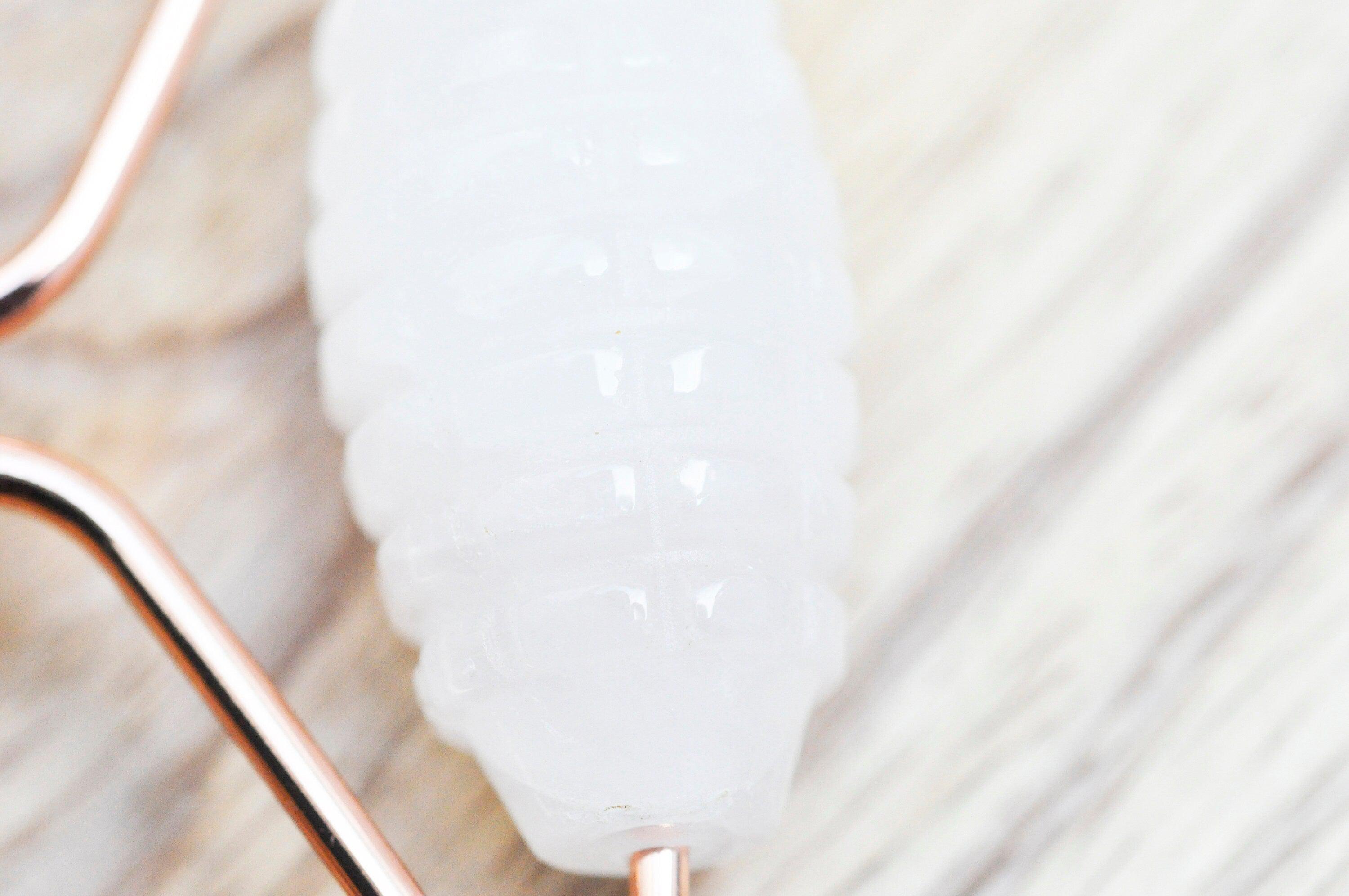 Gingerlily Rouleau massage quartz rose or rose 14,3 cm