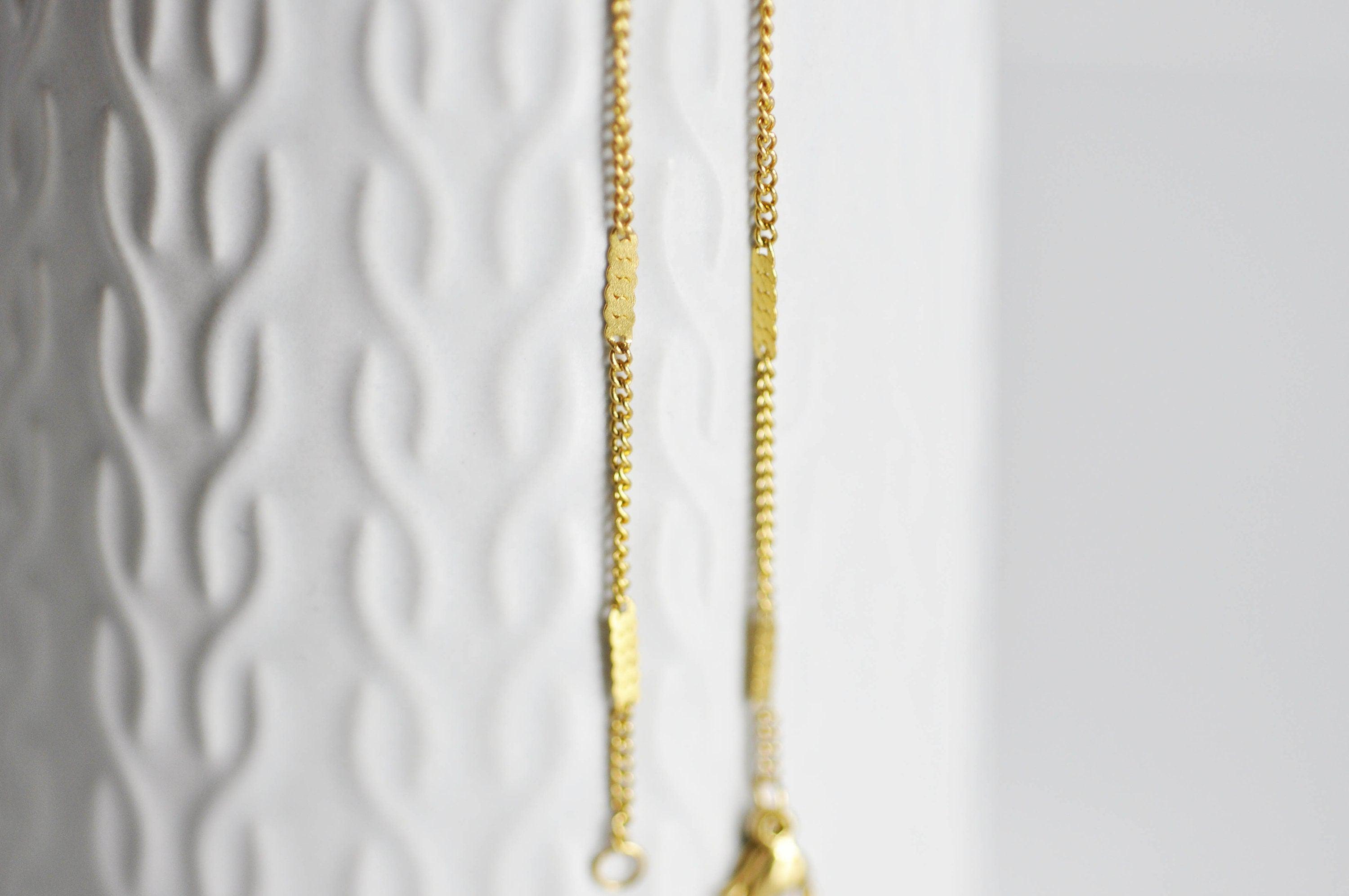 Gingerlily Apprêts G0644 chaîne fine dorée 14K 45cm 2mm