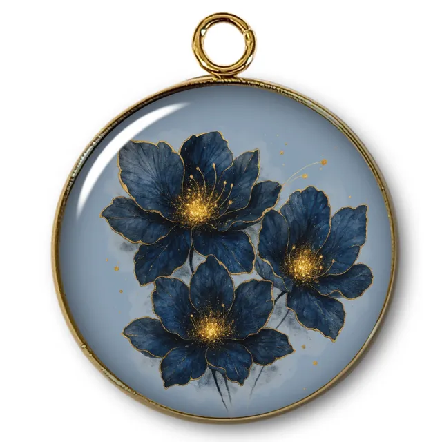 Artshop Pendentifs 6 Intemporel Fleur x1
