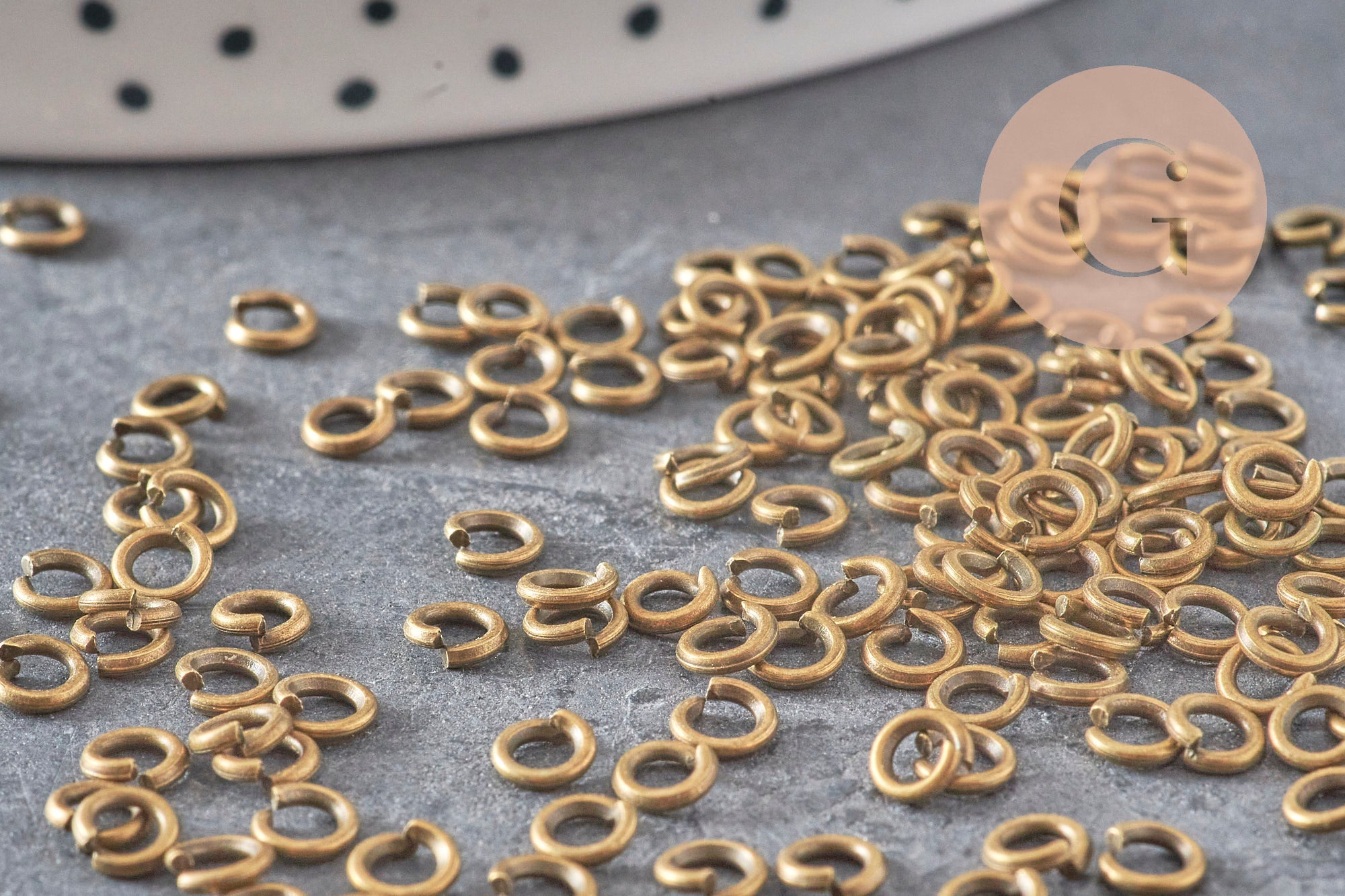 Gingerlily anneaux jonction G11354 bronze 4mm 5g