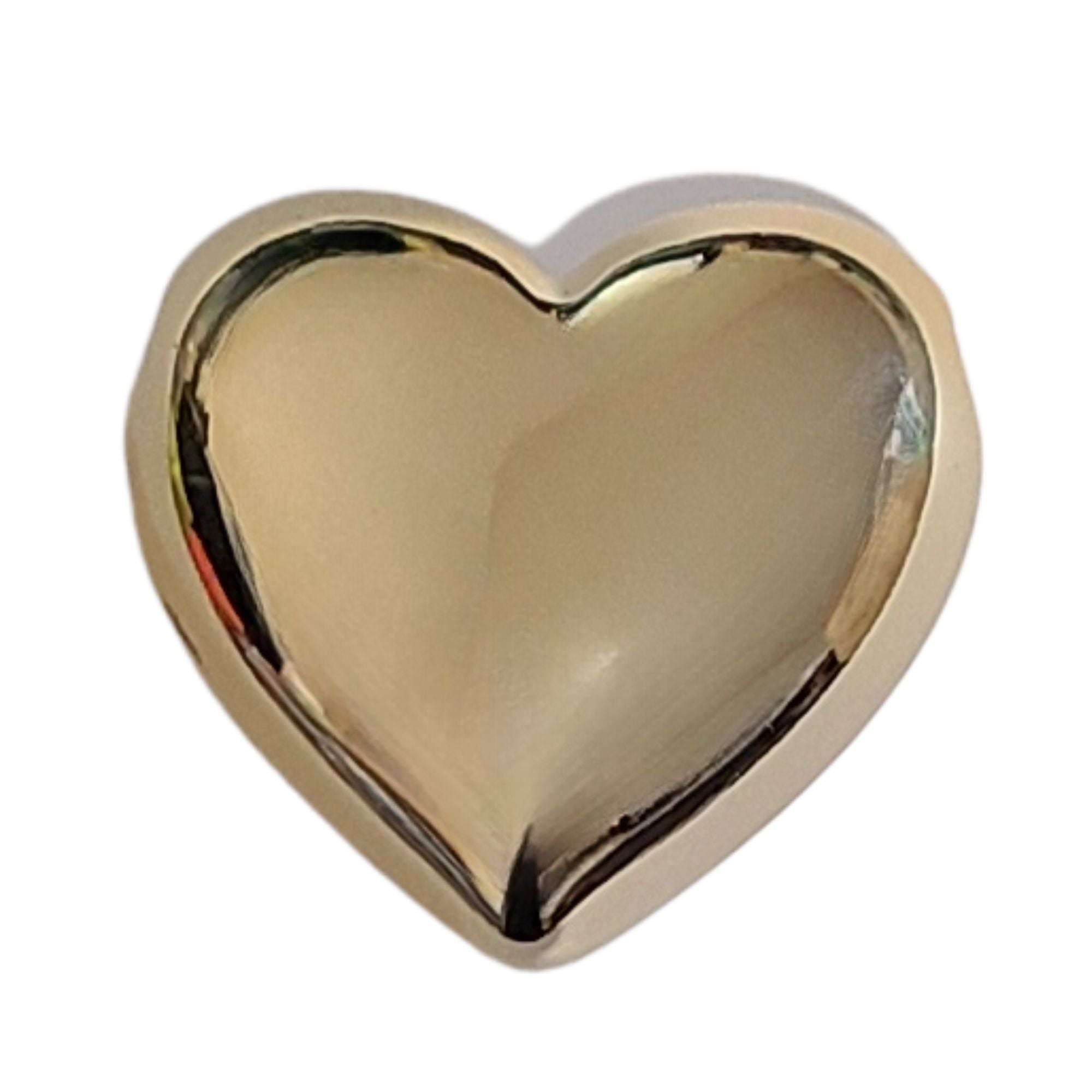 ARTSHOP HeartLine 15 perle cœur CCB doré x10 acrylique 22mm