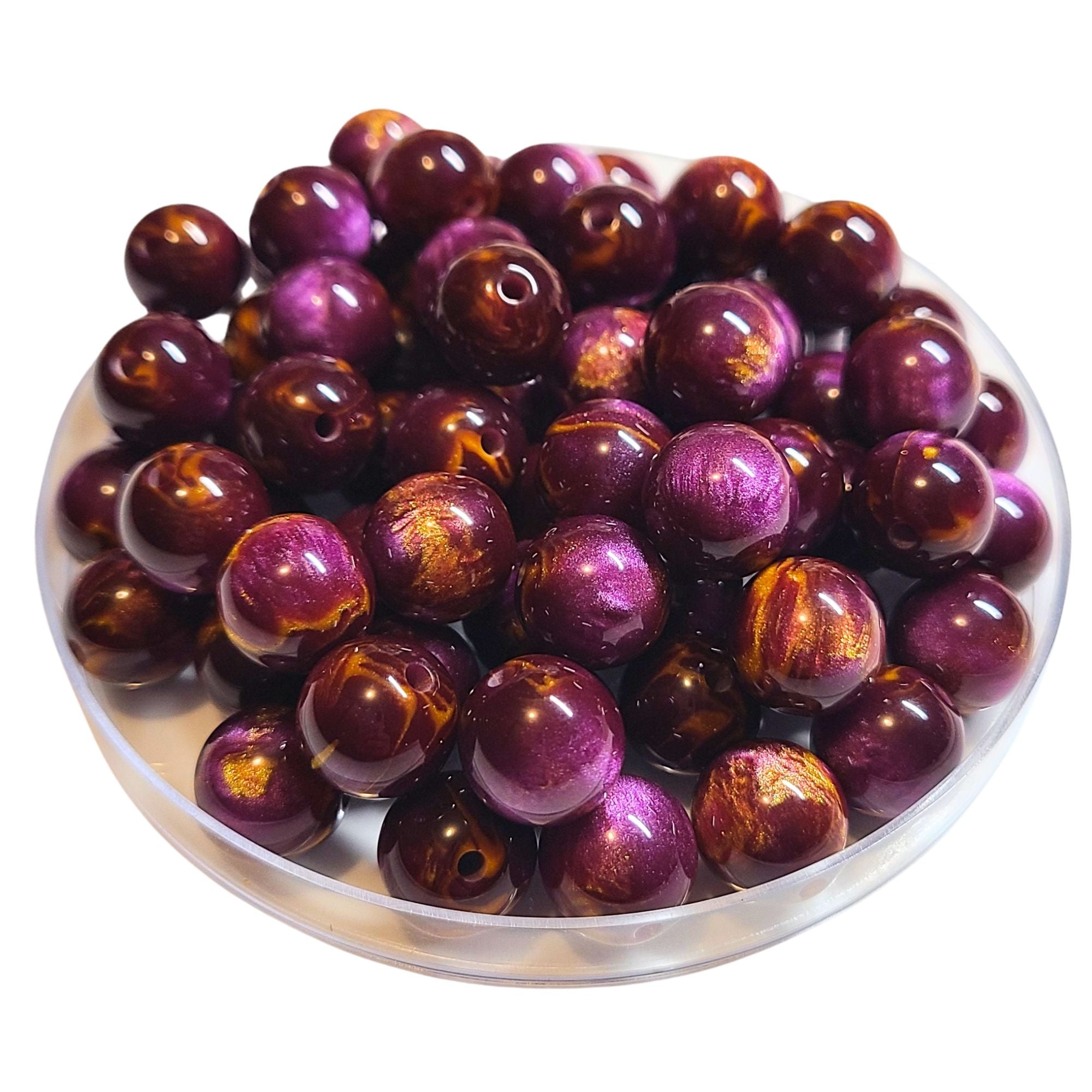 ARTSHOP Boules 224 Ganache Purple perle acrylique 12MM x20