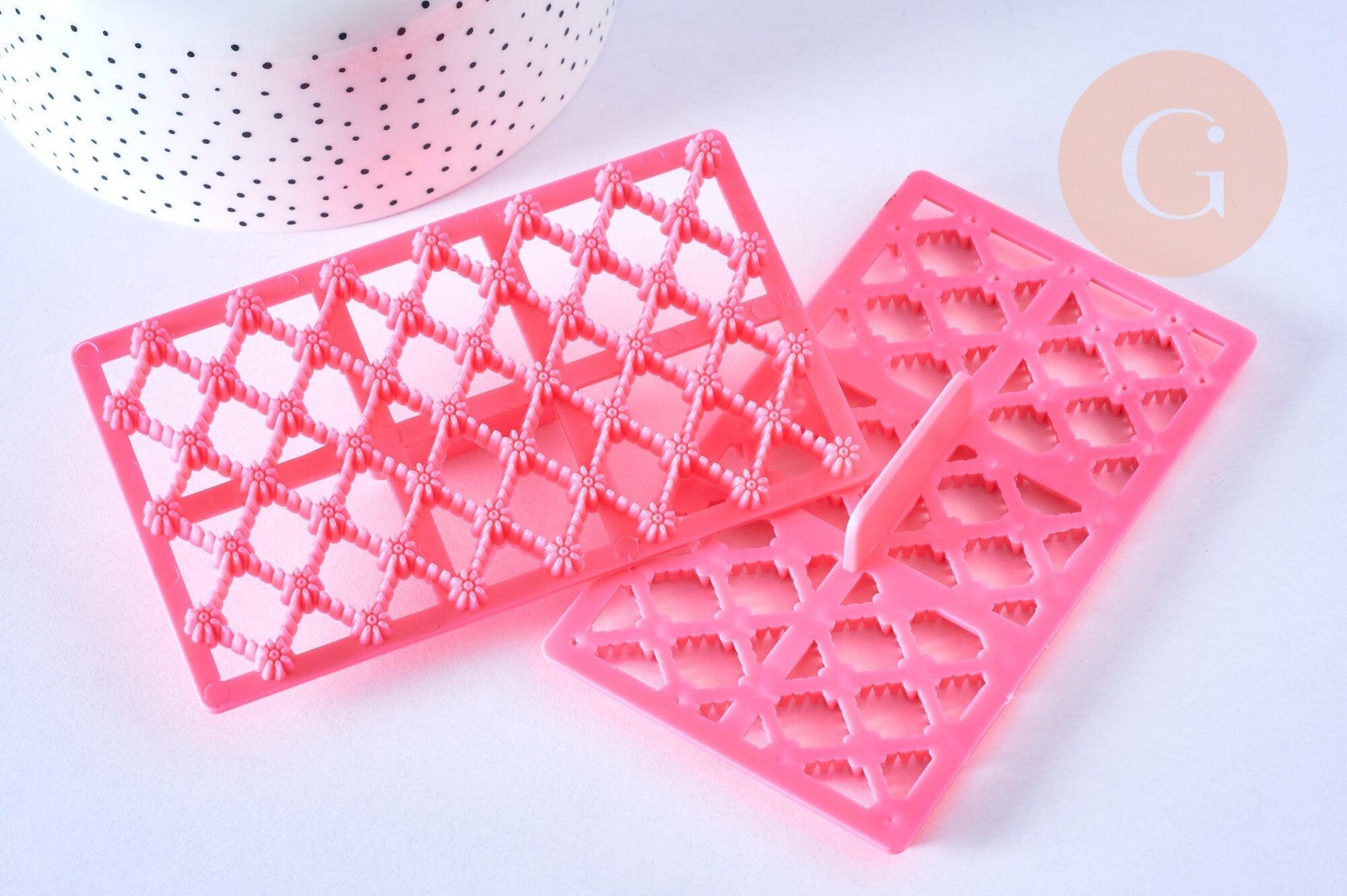 Gingerlily Pâte polymère G5102 moule silicone losanges 12,2cm