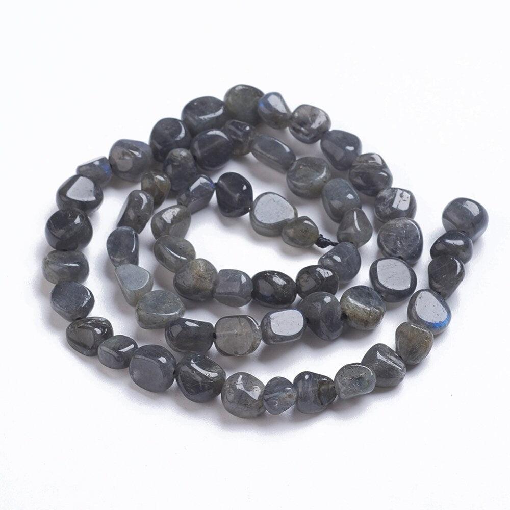 Gingerlily Perles Labradorite Nugget 9-11mm Fil 40 Perles