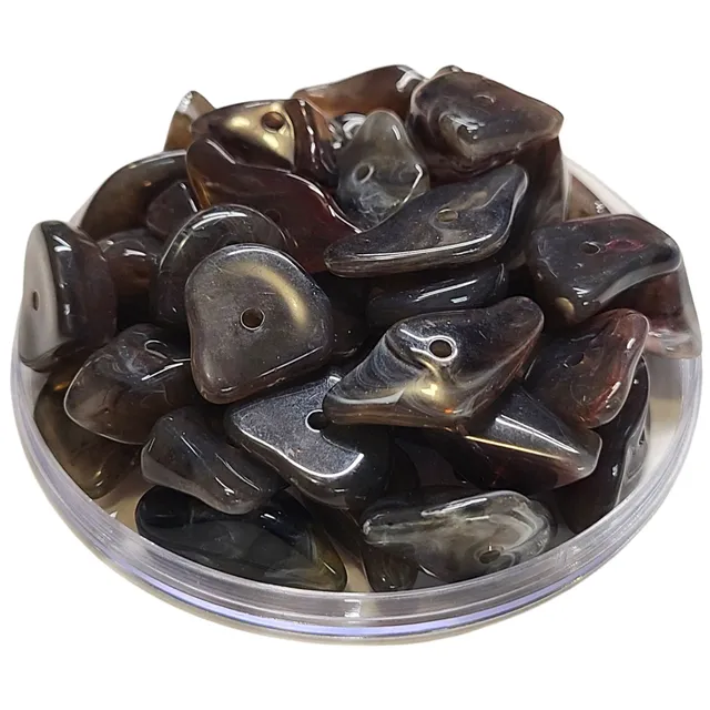 ARTSHOP Séparateurs 31 perle crispy agate fumé x25