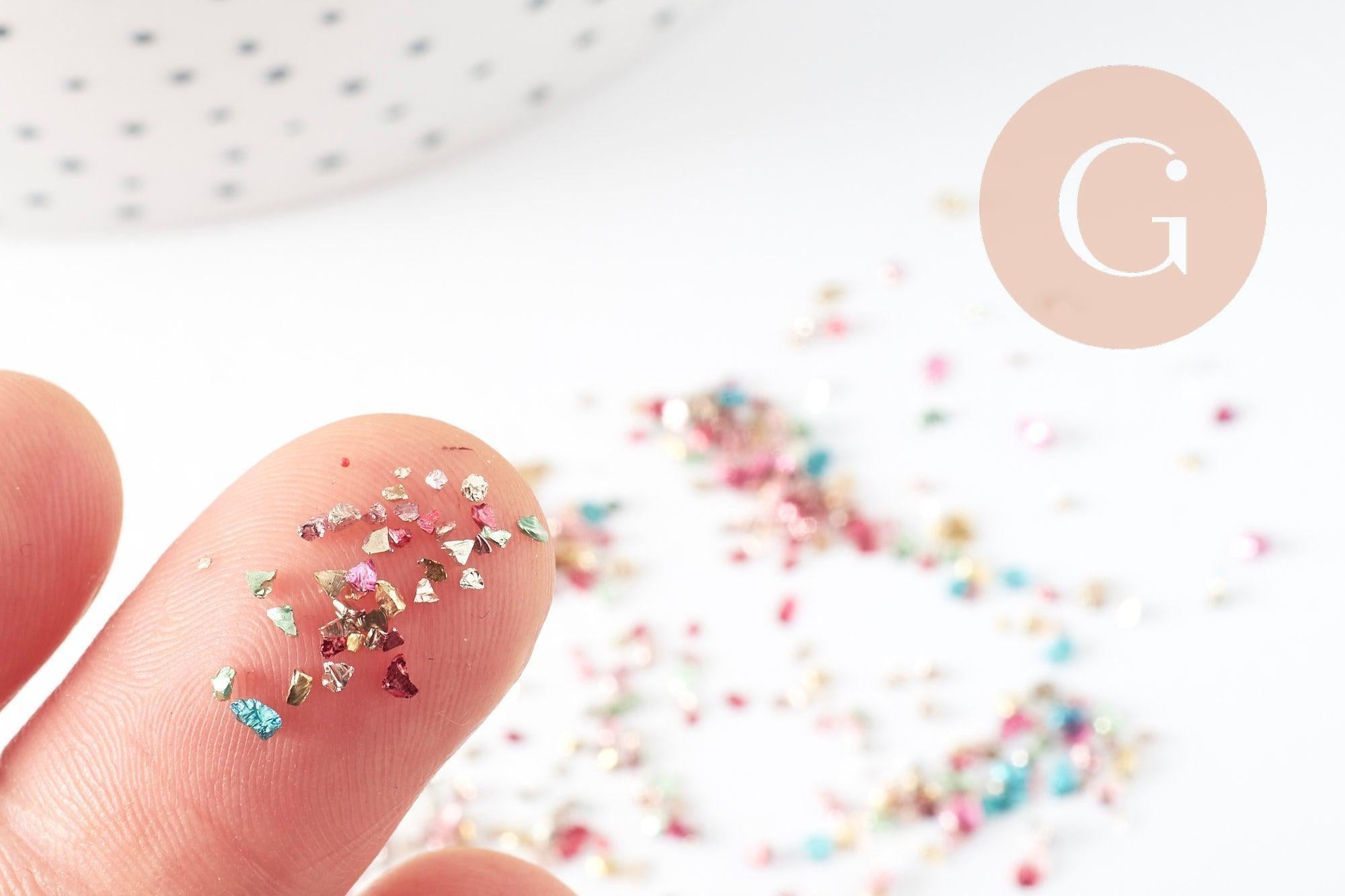 Gingerlily Sable verre multicolore 1-3mm 10g G9426