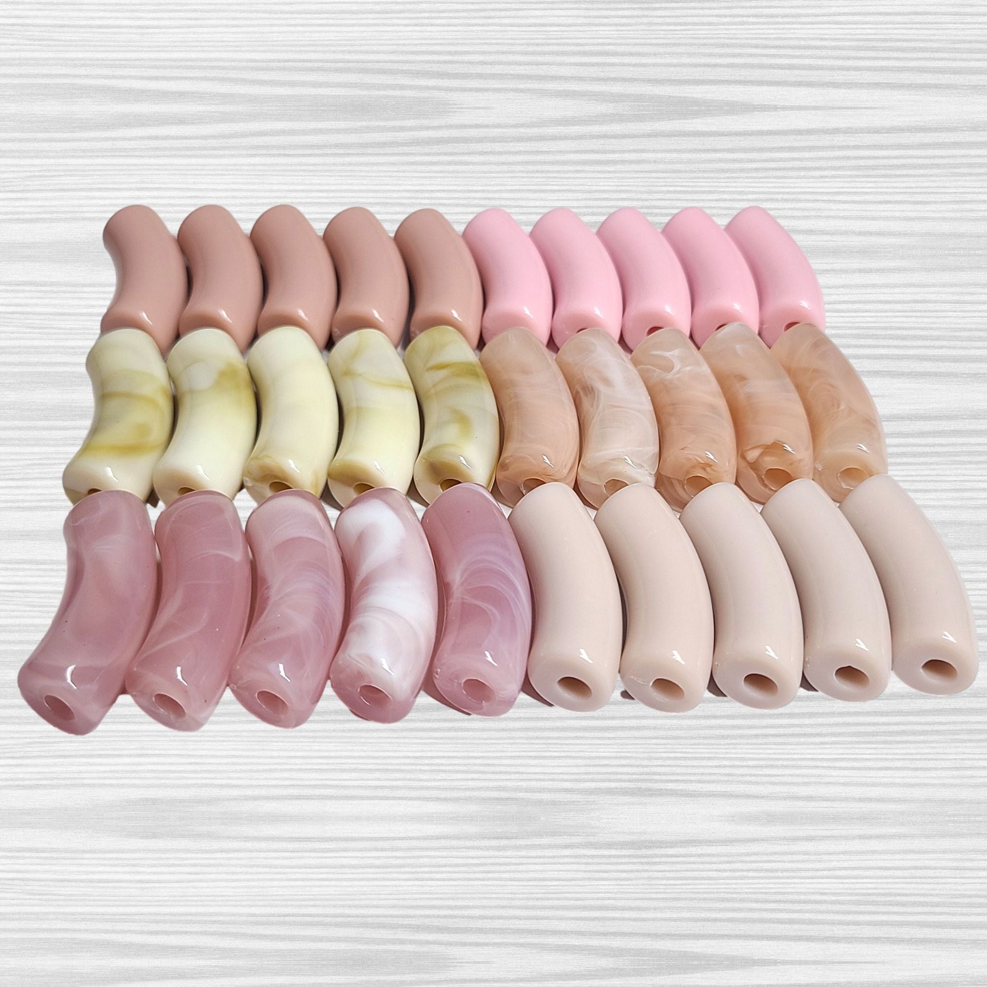 ARTSHOP Camaieu 89 lot 30 tubes Guimauve 12 mm rose