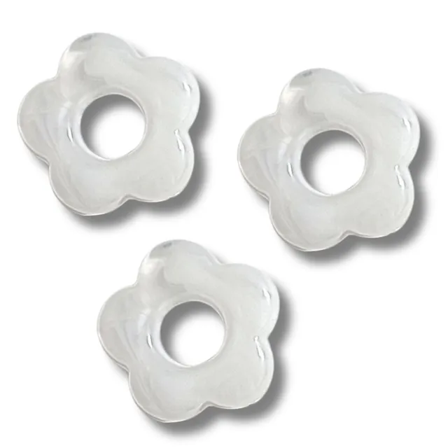 ARTSHOP Flower power fleur BABY capucine blanc 20mm x1