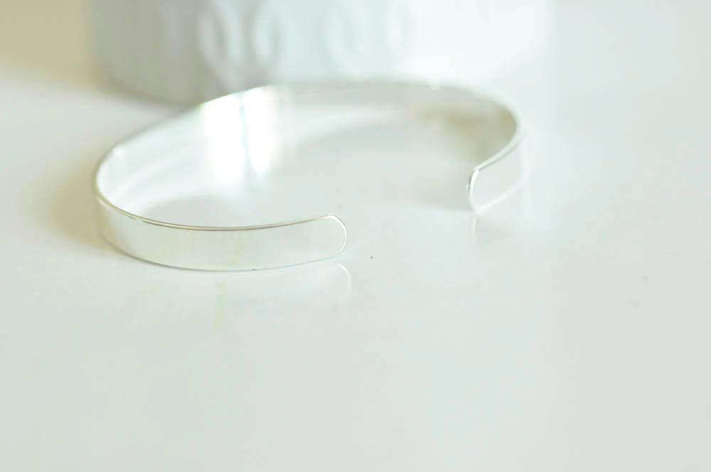 Gingerlily support manchette réglable bracelet argent 6mm