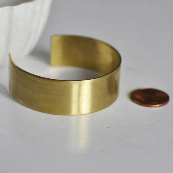 Gingerlily Bracelet manchette laiton brut 20mm sans nickel