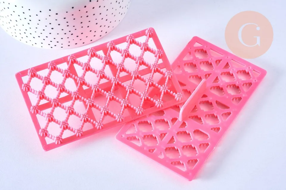 Gingerlily Pâte polymère G5102 moule silicone losanges 12,2cm