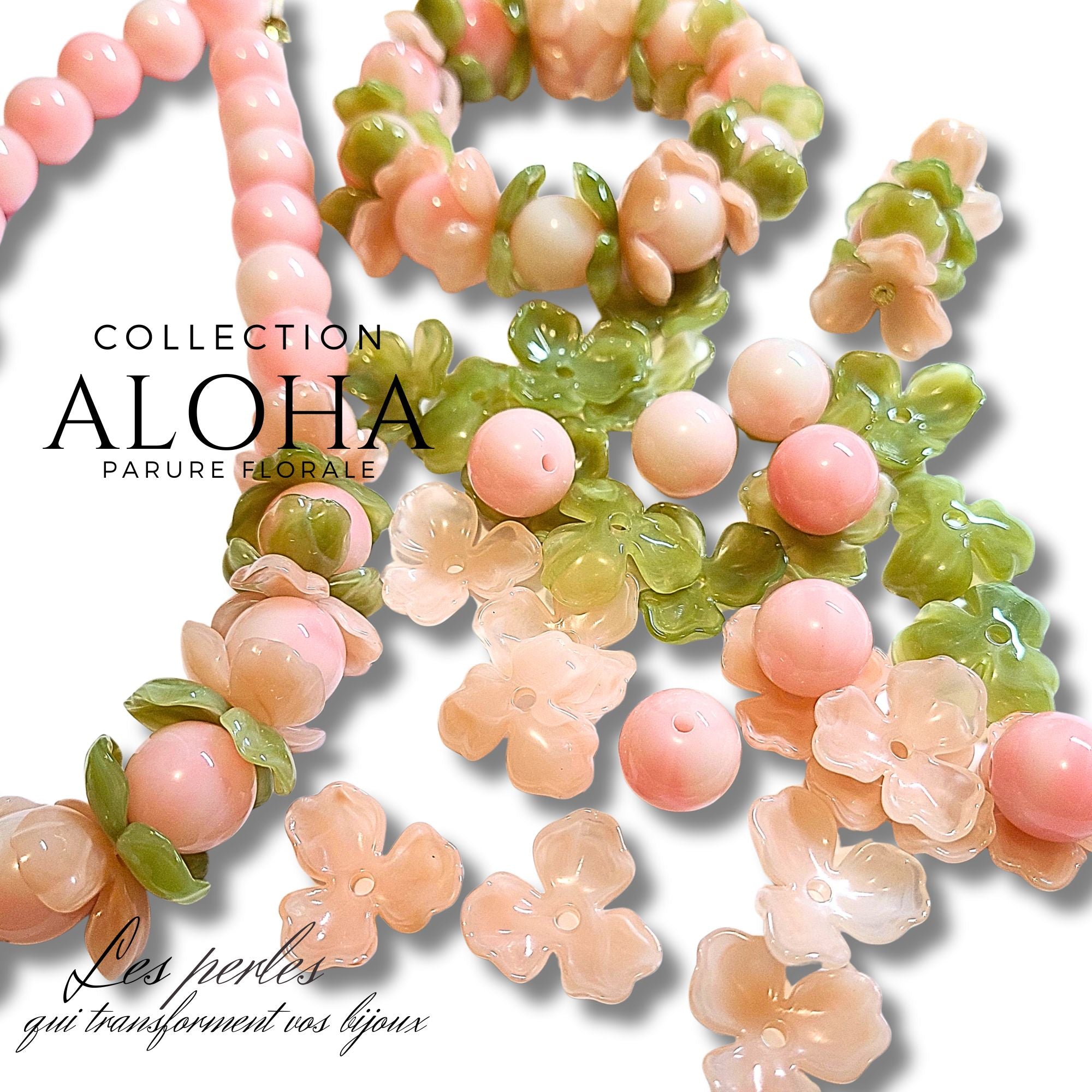 ARTSHOP Aloha kit bracelet romance dorée acrylique