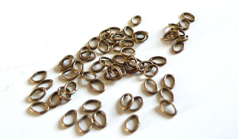 Gingerlily Apprêts G2327 anneaux ovales bronze 4mm 1g