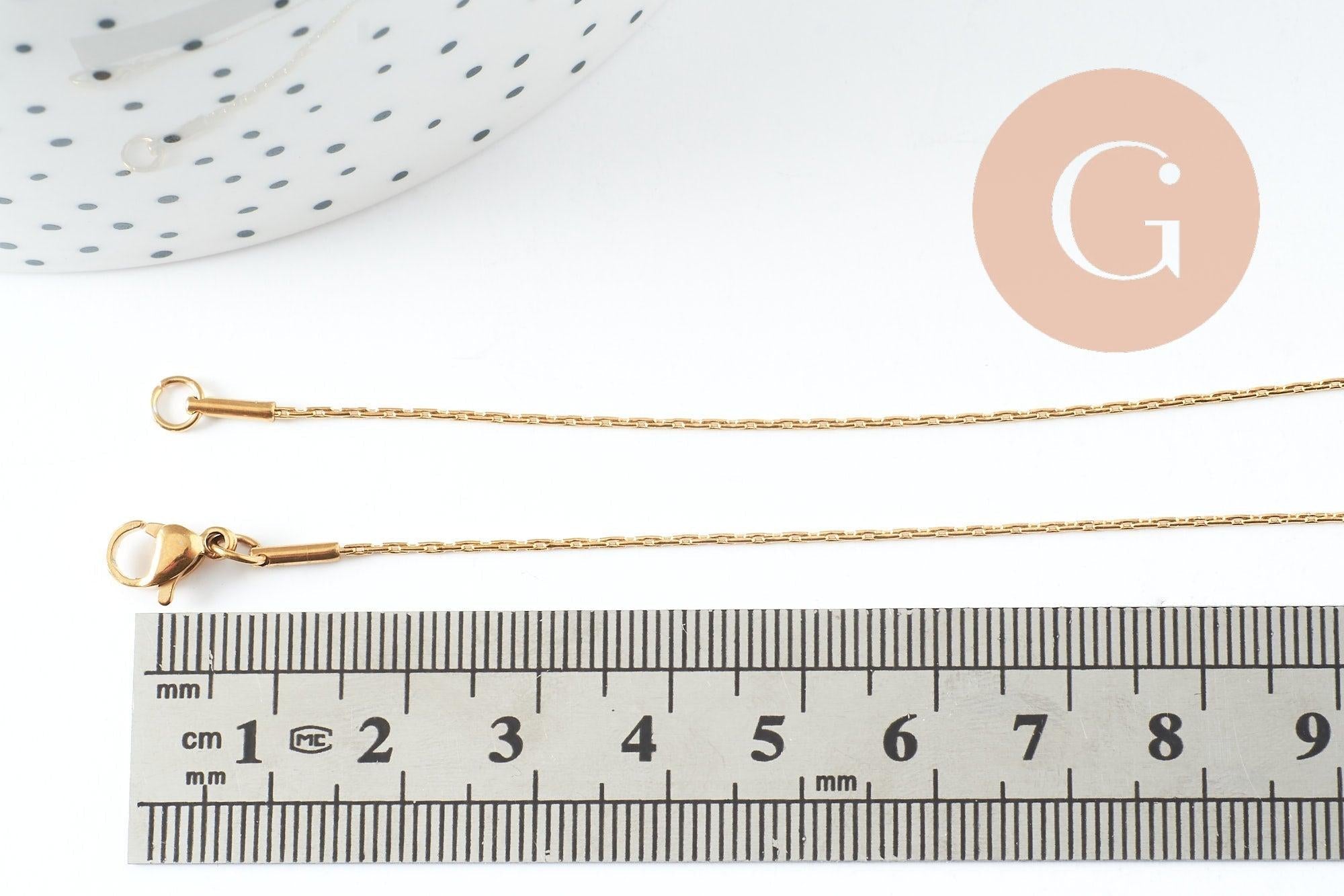 Gingerlily G10113 chaîne serpent dorée 1mm 45cm x1