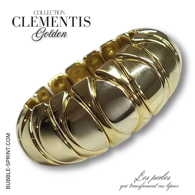 ARTSHOP Golden Clémentis bracelet kit doré 5.5 cm