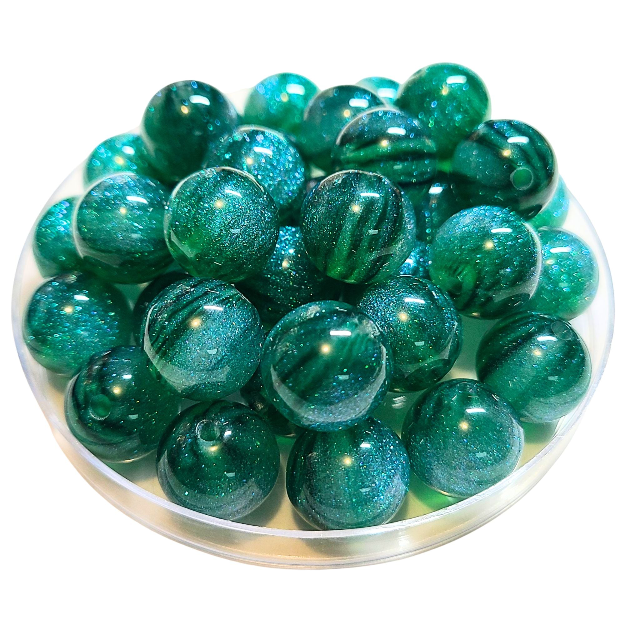 ARTSHOP 309 Boule acrylique Glitter Malachite 16mm x1