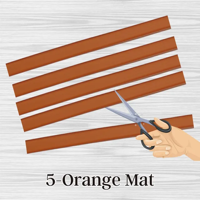 ARTSHOP Sangles sangle silicone 6mm Orange mat 7cm
