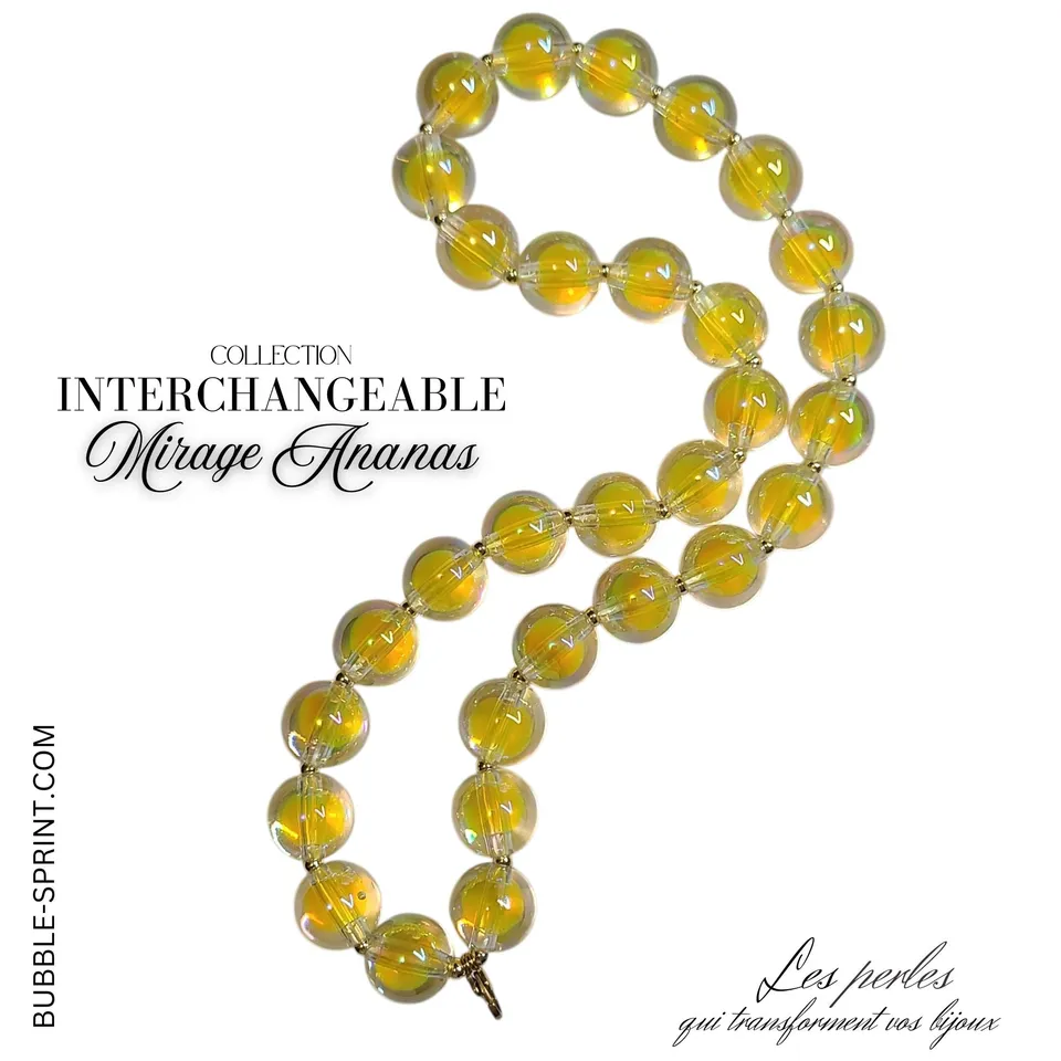 ARTSHOP Mirage collier interchangeable ananas kit 50cm acrylique