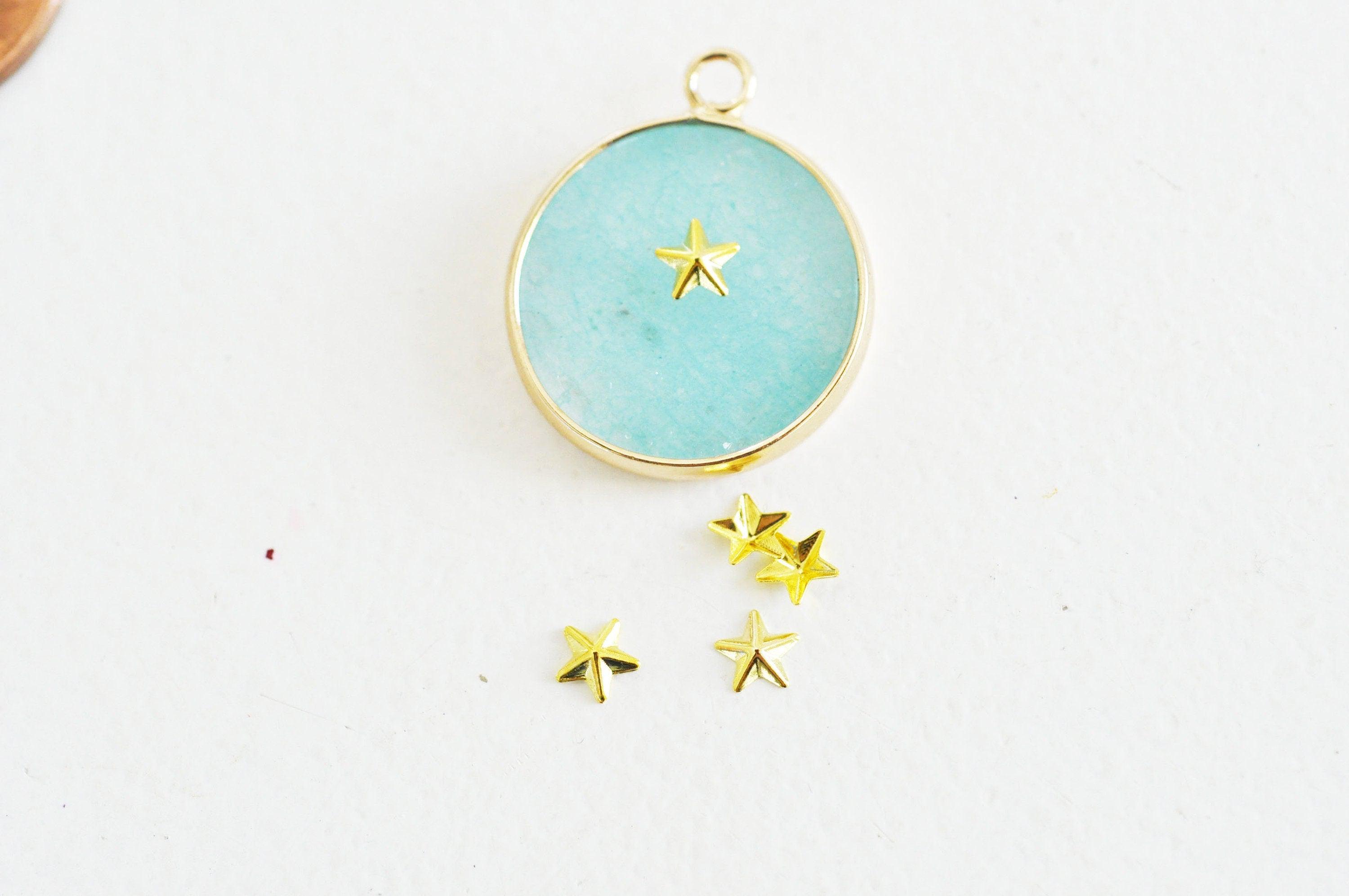 Gingerlily Charm à coller perle nacrée doré 4-5mm boîte