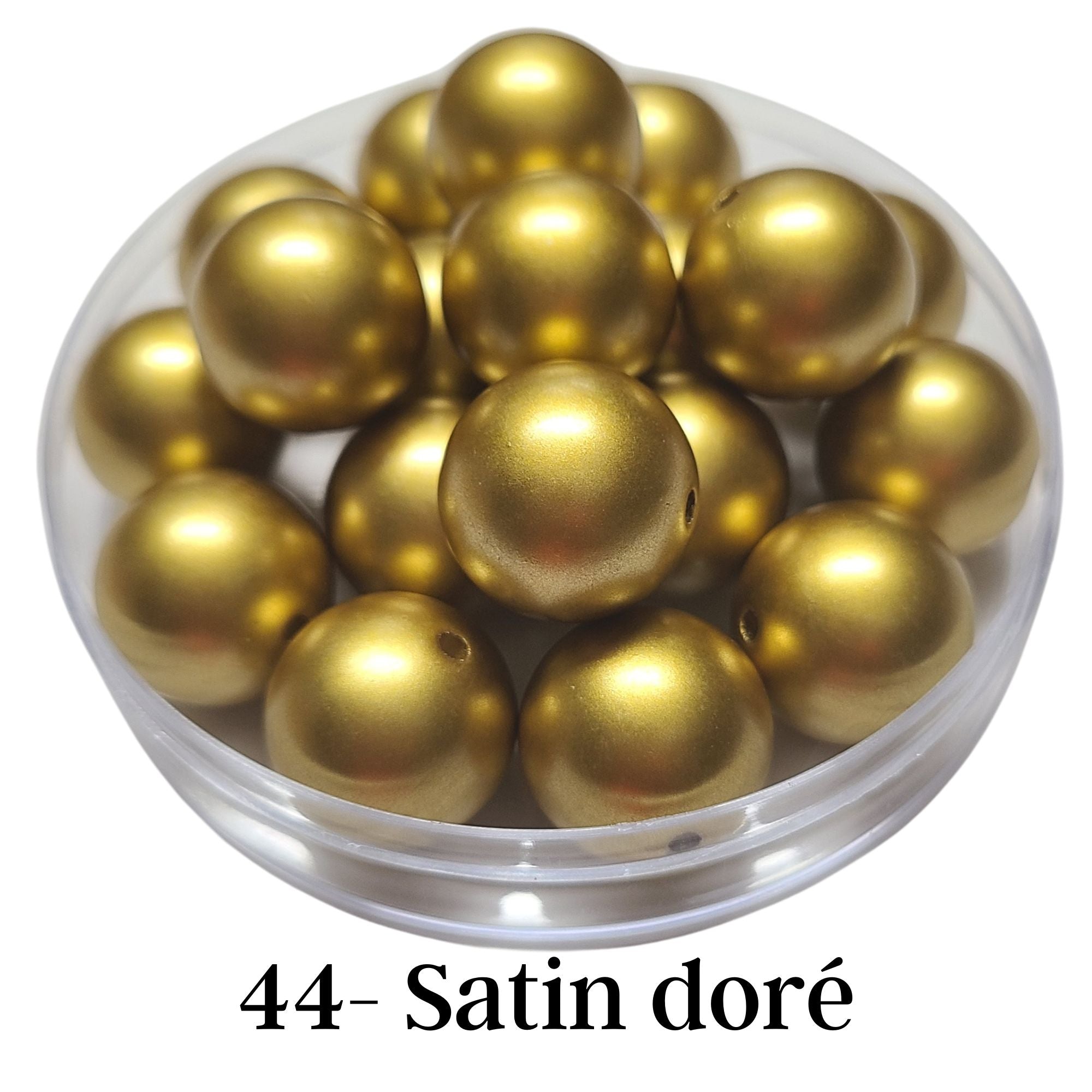 ARTSHOP Boules 20MM 44 satin doré brillantes x10 boules