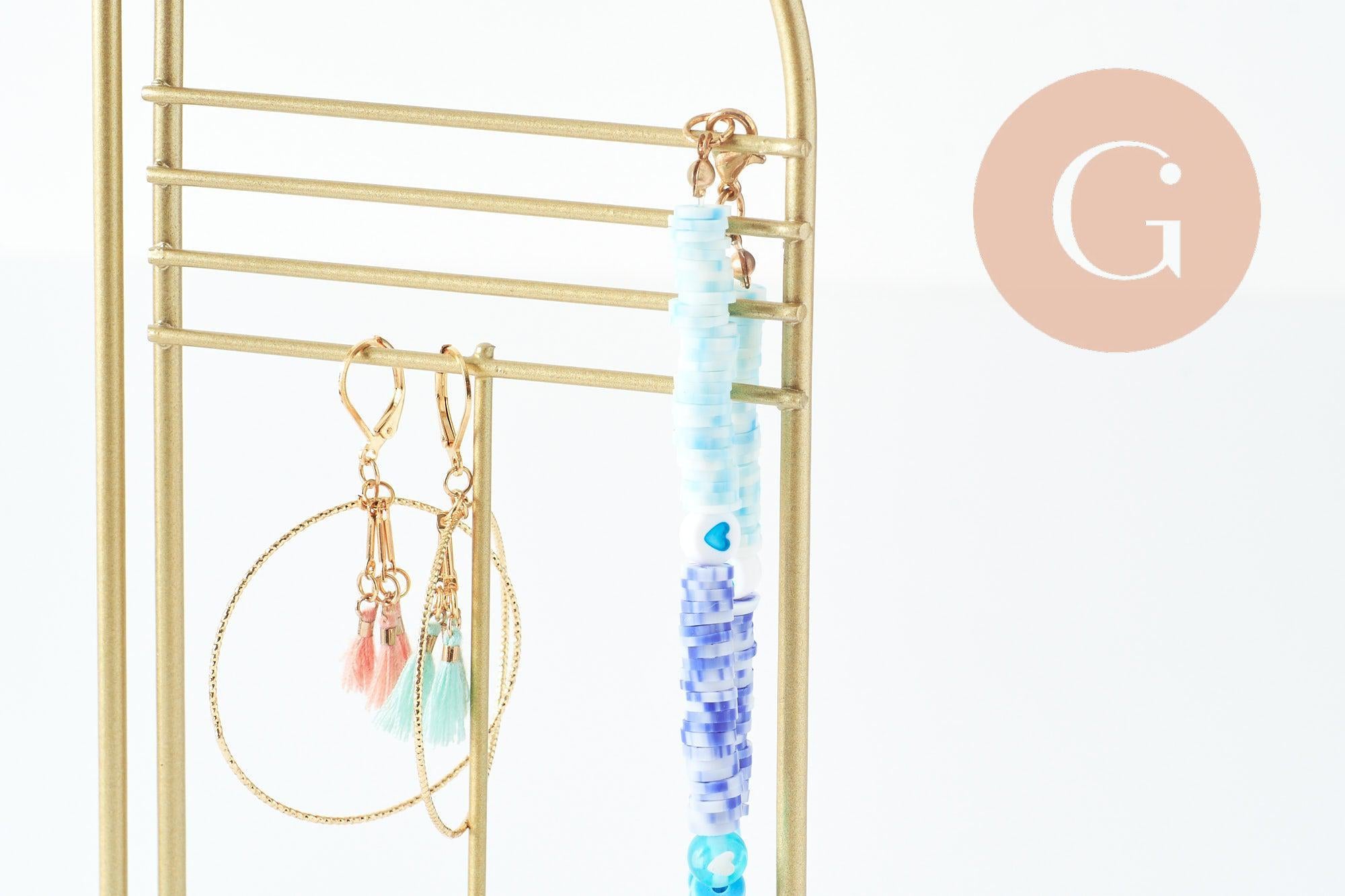Gingerlily G9794 présentoir bijoux doré 33cm miroir